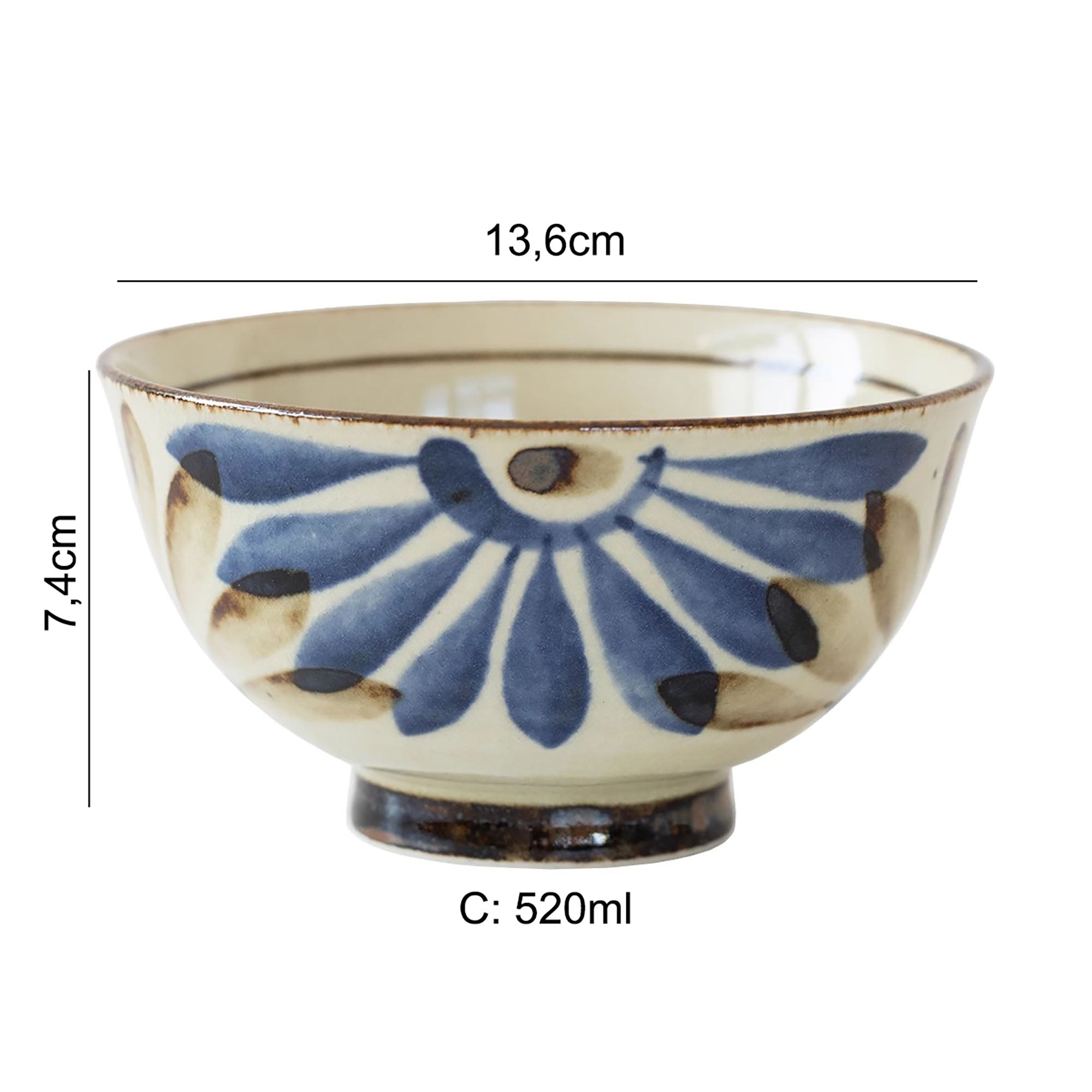 Bol en céramique traditionnelle Minoyaki