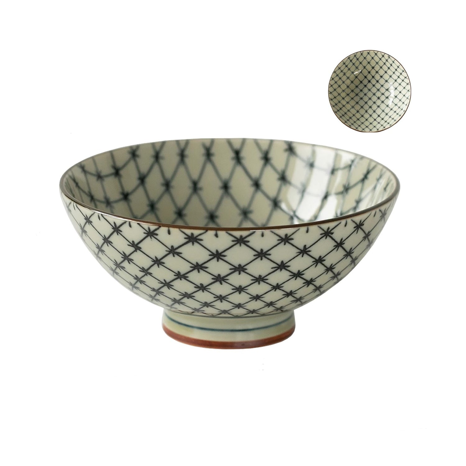 Bol en céramique Mino-yaki style rétro minimaliste