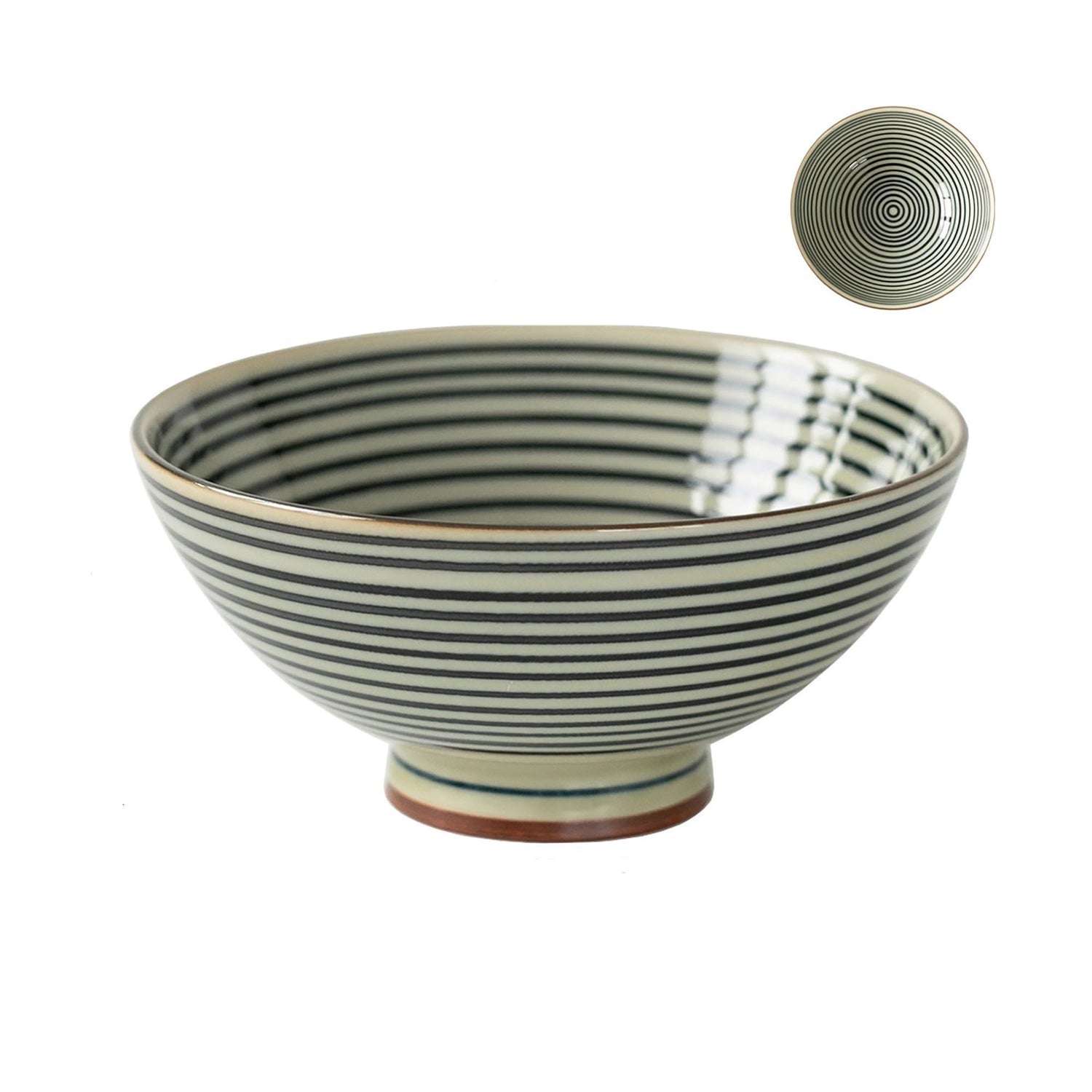 Bol en céramique Mino-yaki style rétro minimaliste