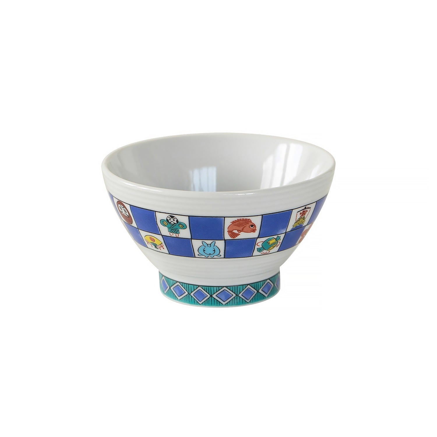 Bol Kutani-yaki motifs porte-bonheur