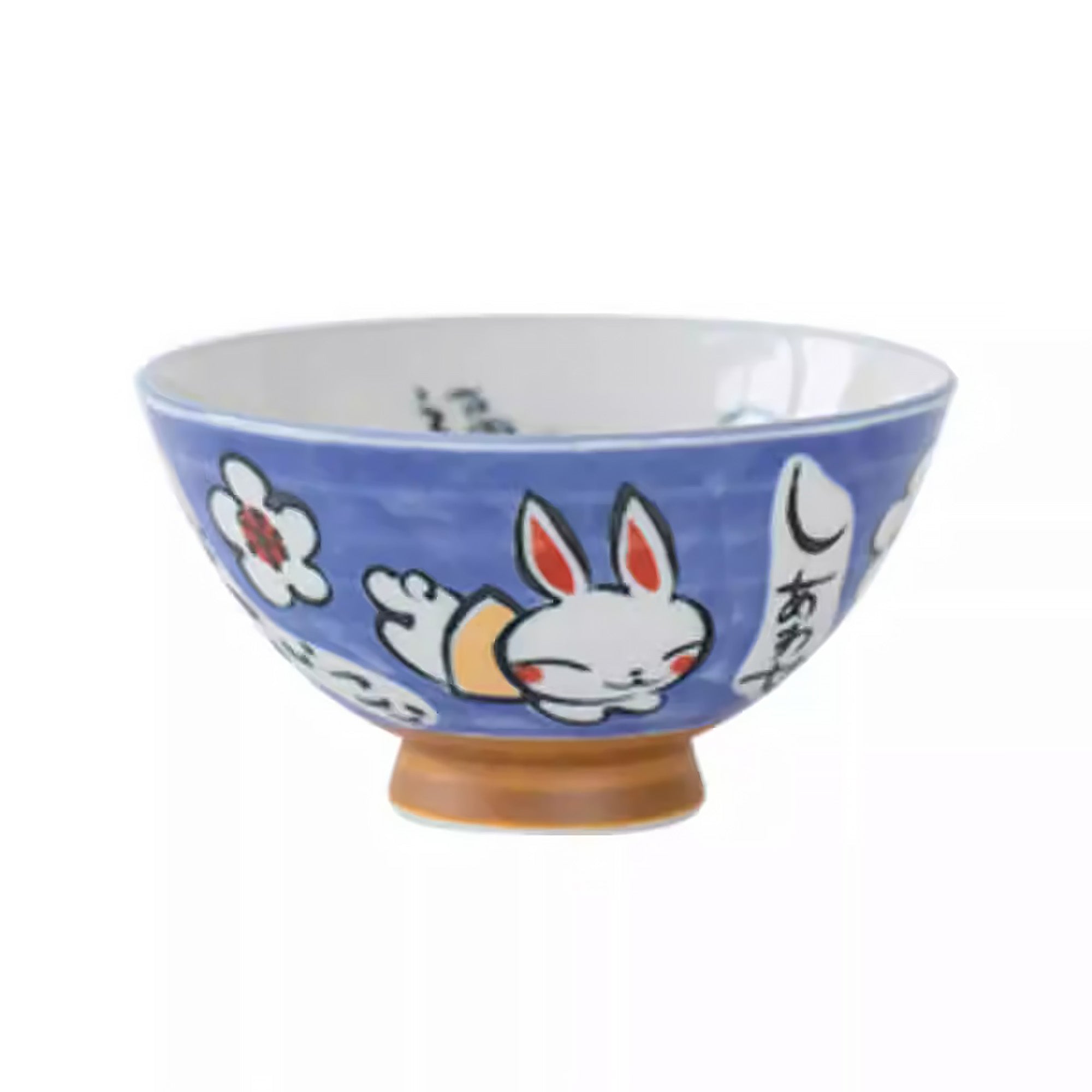 Bol Minoyaki avec motif lapin ou hortensia