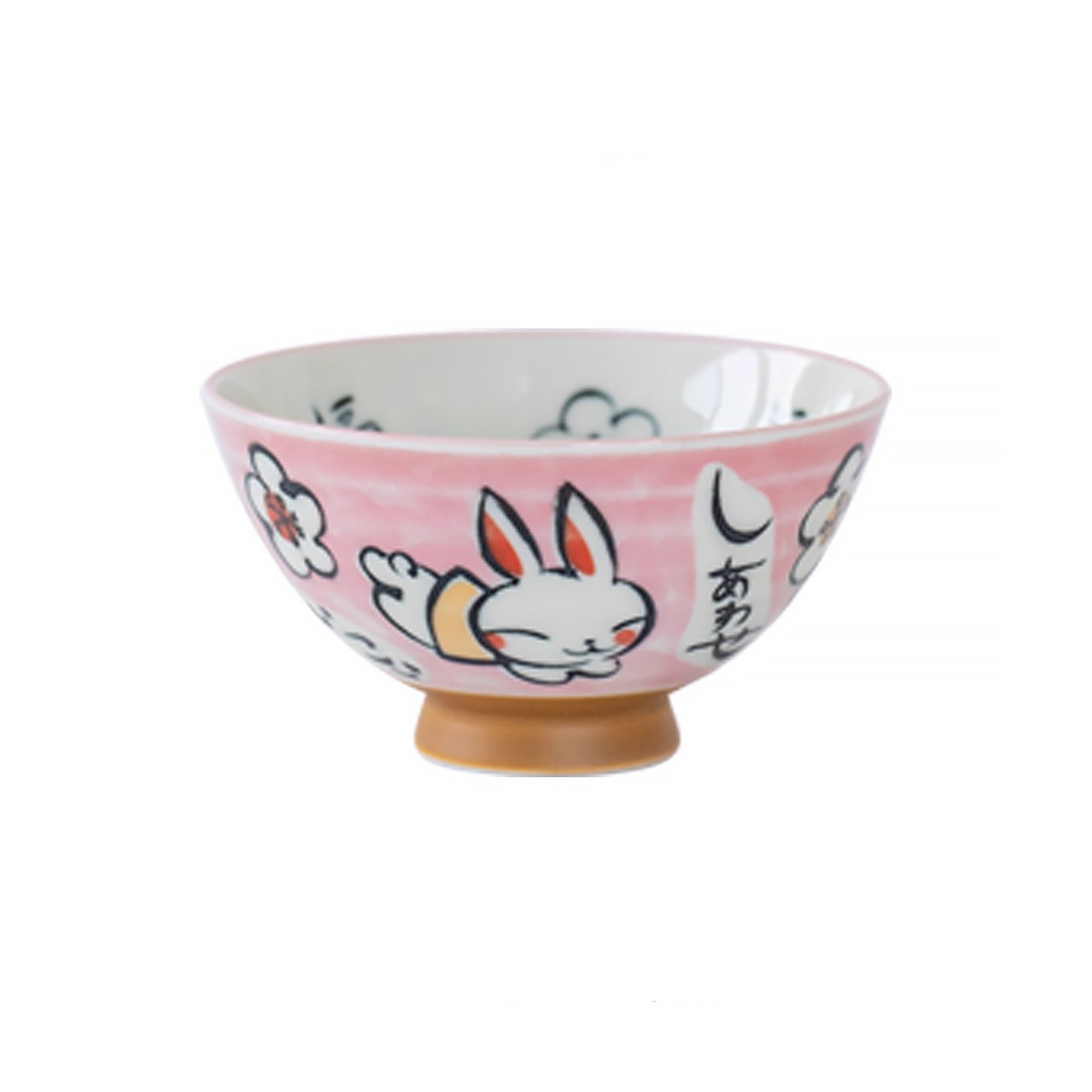 Bol Minoyaki avec motif lapin ou hortensia