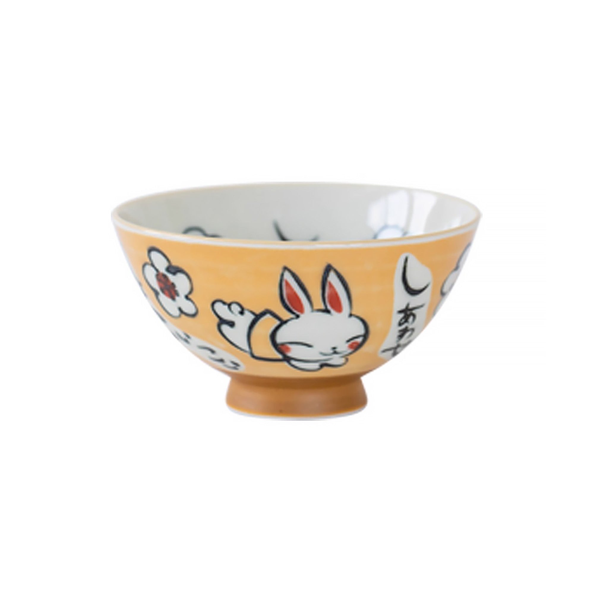 Bol Minoyaki avec motif lapin ou hortensia