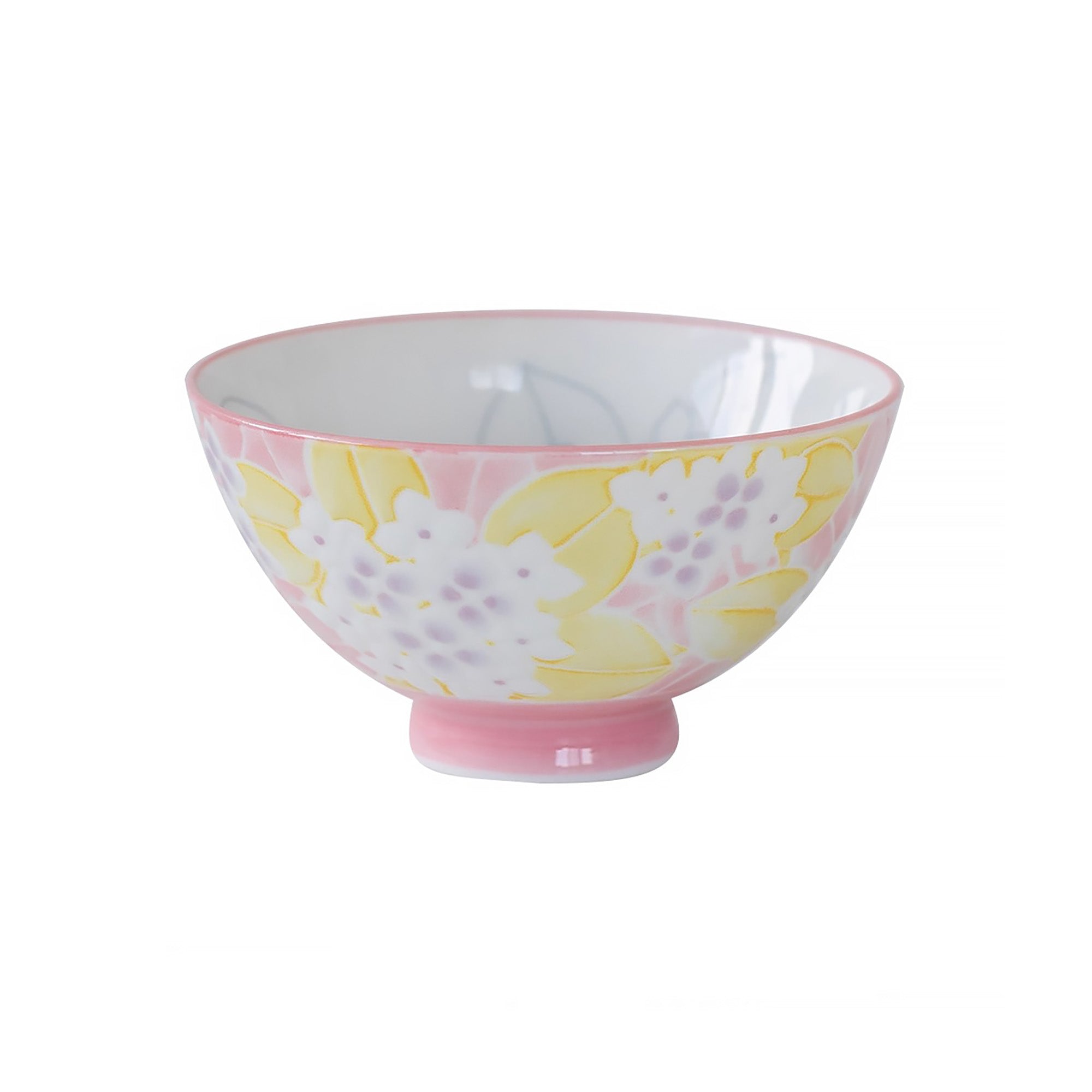 Bol Minoyaki avec motif lapin ou hortensia