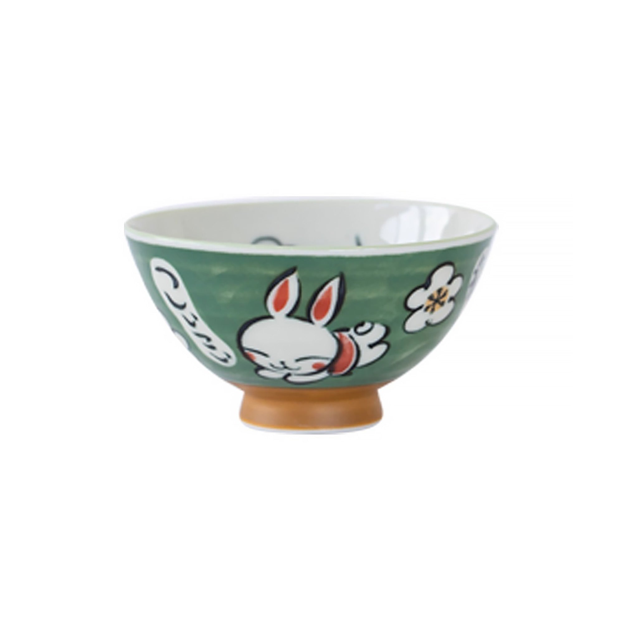 Bol Minoyaki avec motif lapin ou hortensia