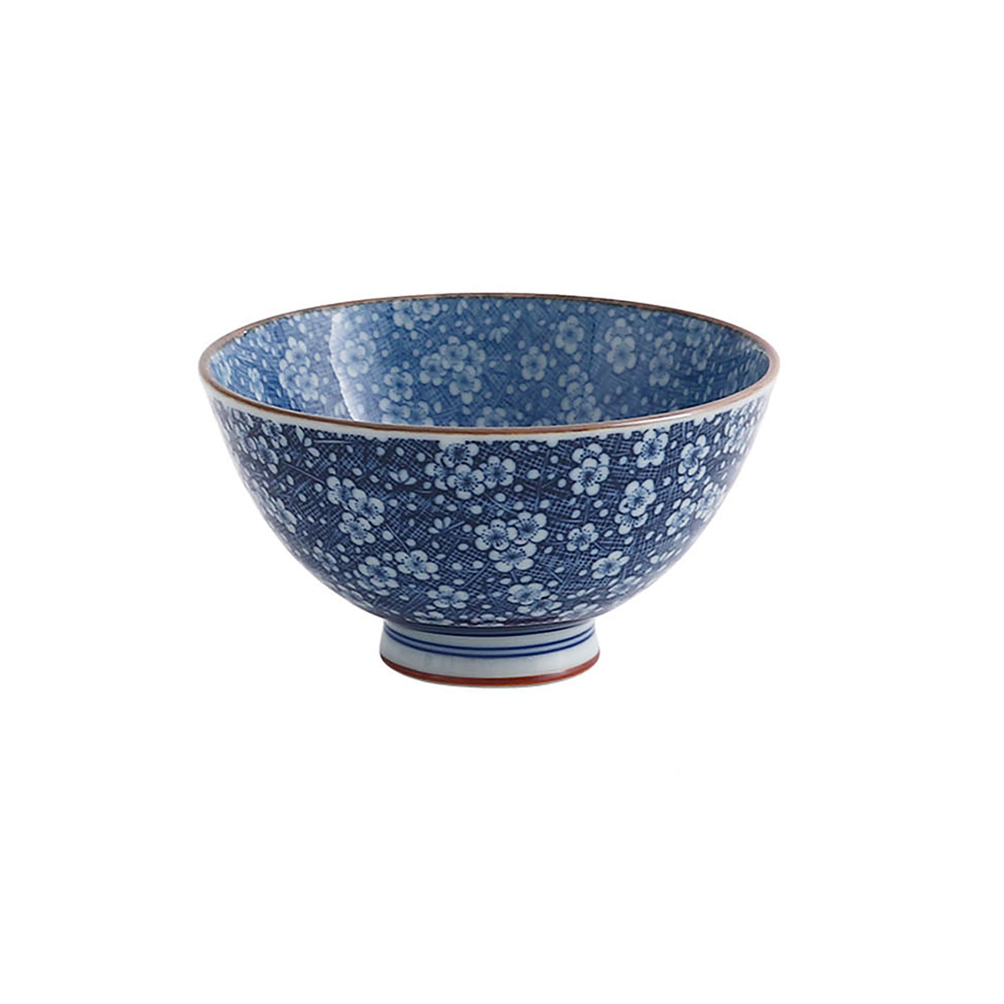 Minoyaki bowl with handcrafted design