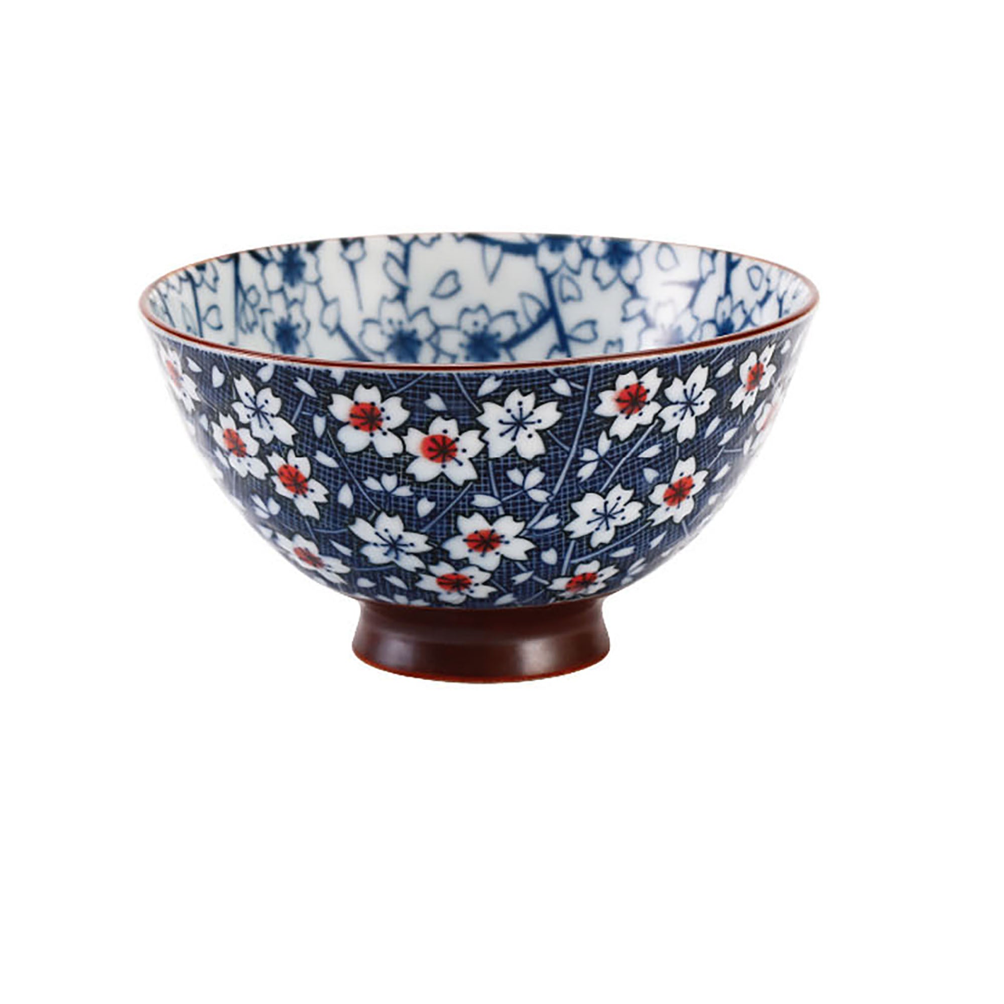 Minoyaki bowl with handcrafted design
