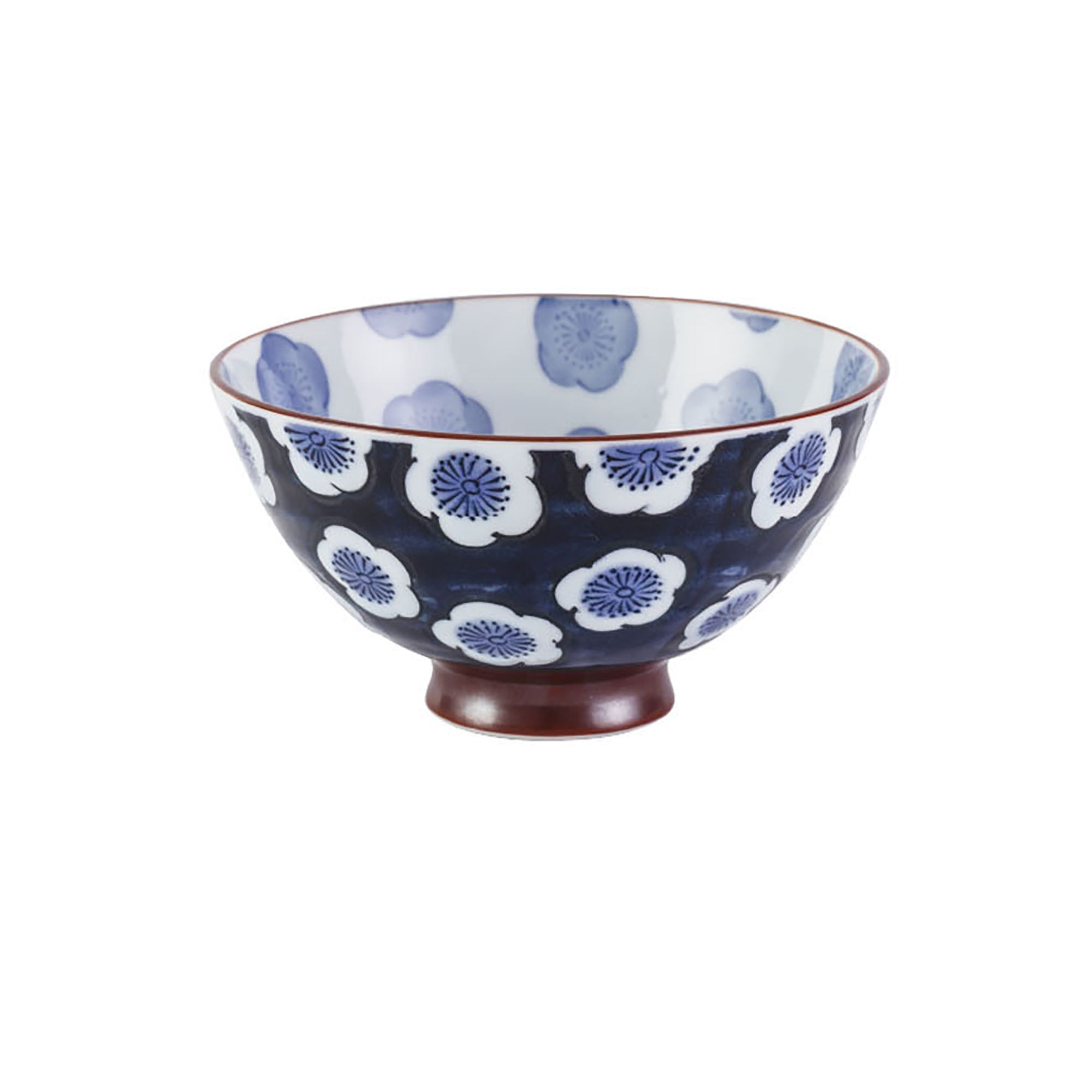 Minoyaki bowl with handcrafted design