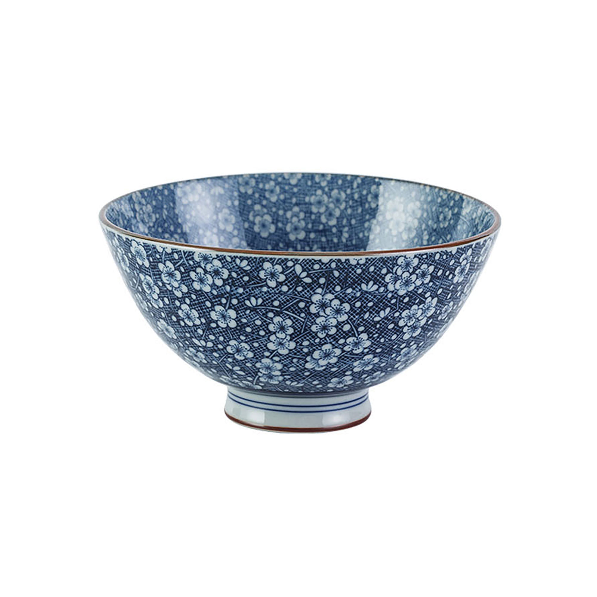 Minoyaki bowl with handcrafted design