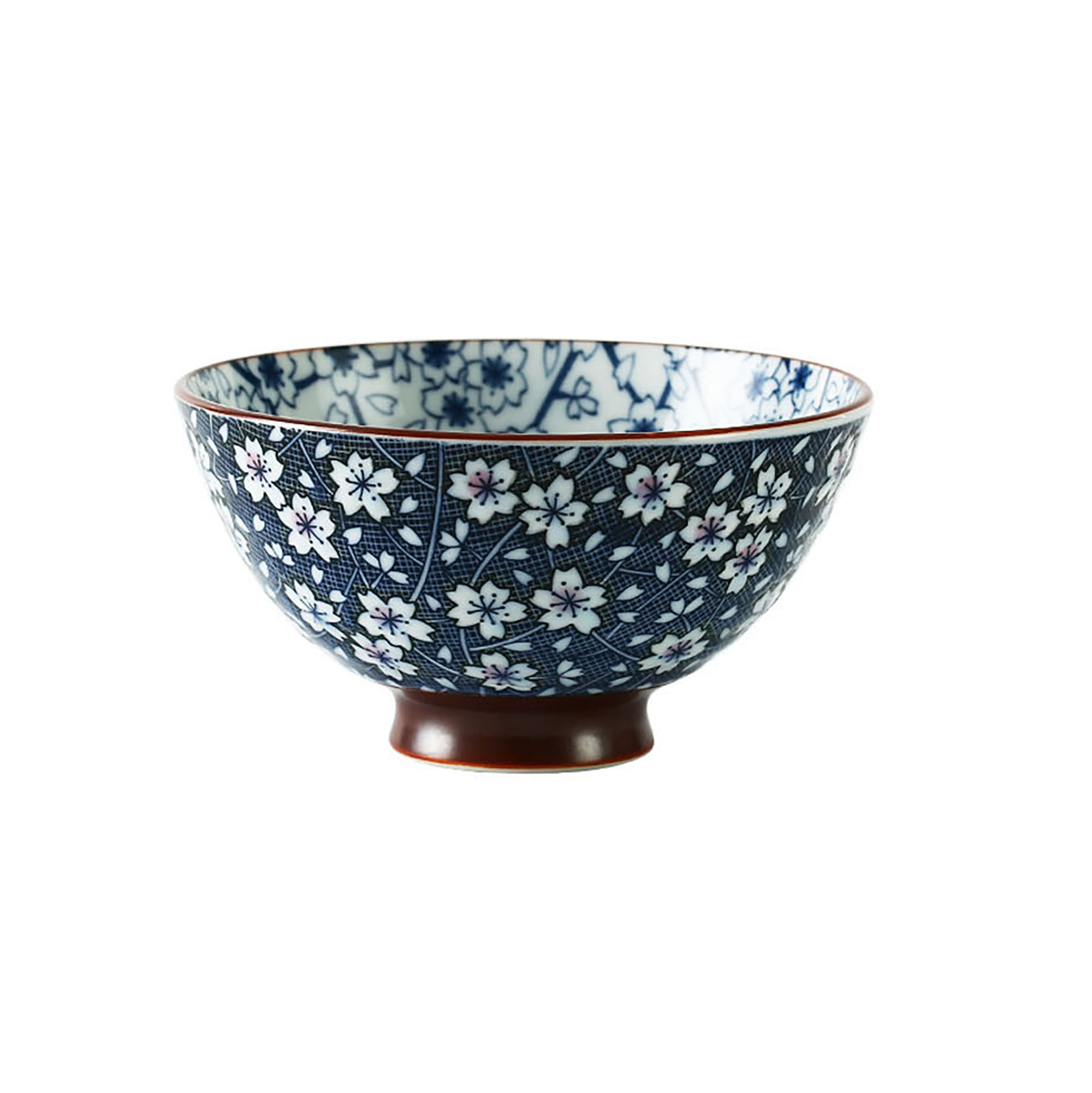 Minoyaki bowl with handcrafted design