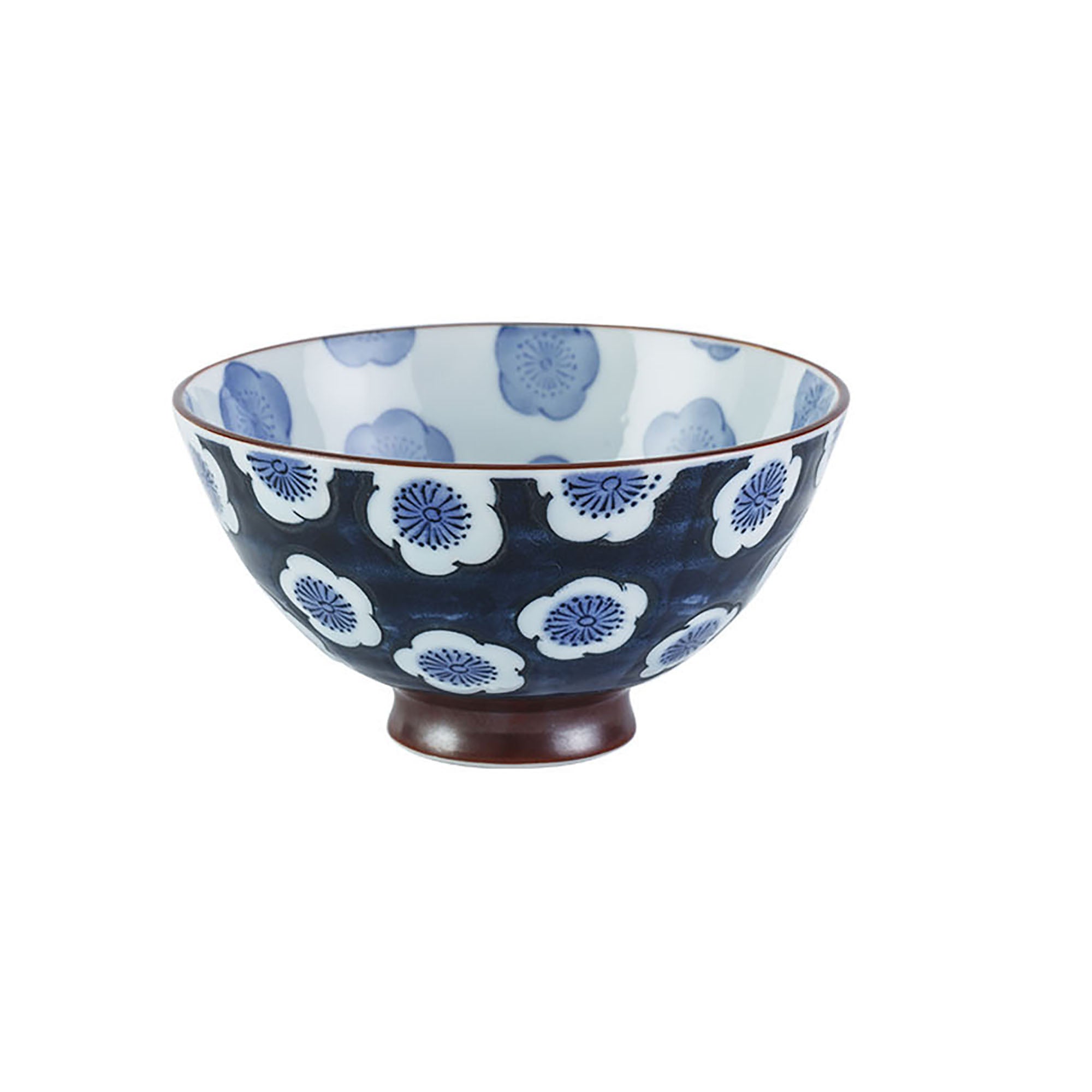 Minoyaki bowl with handcrafted design