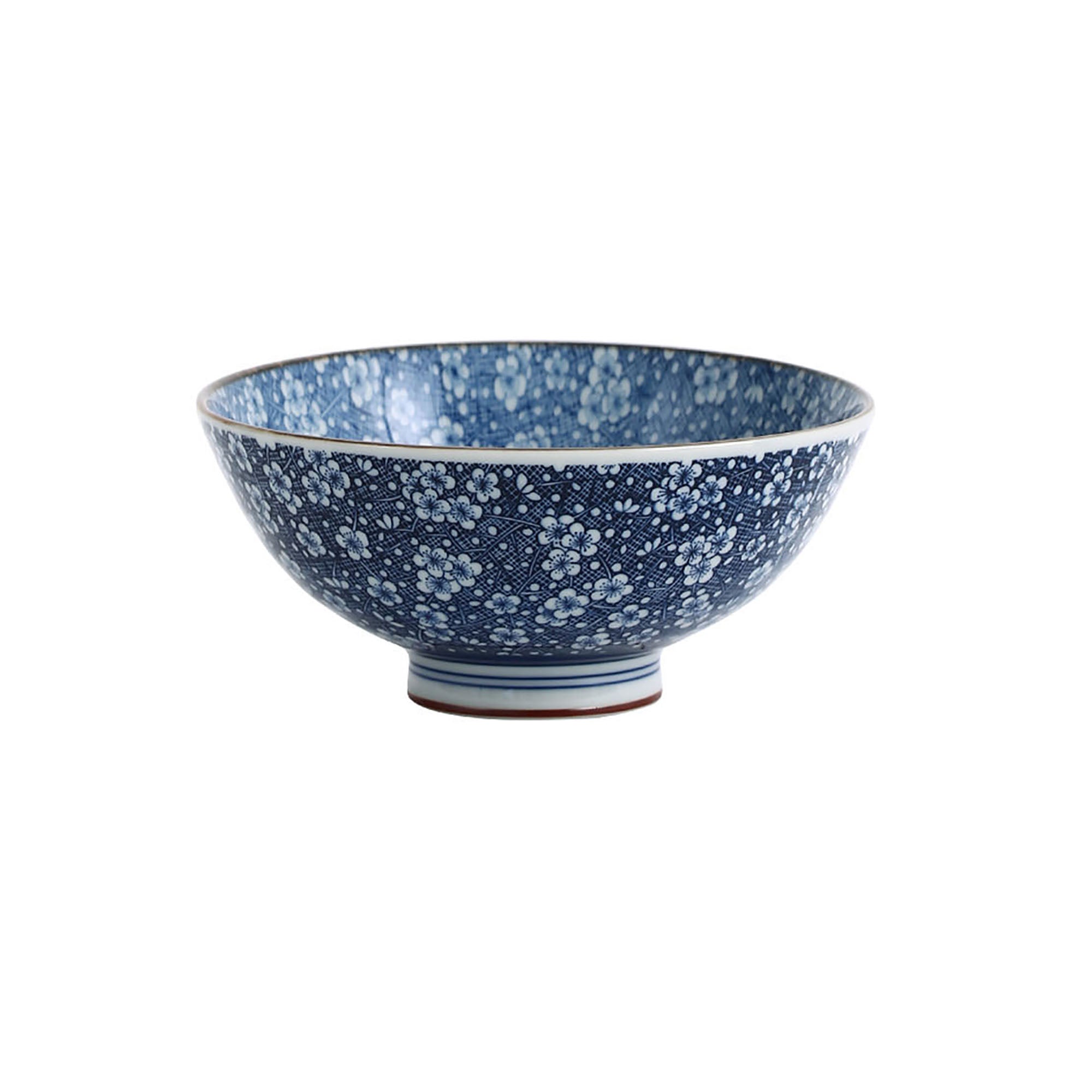 Minoyaki bowl with handcrafted design