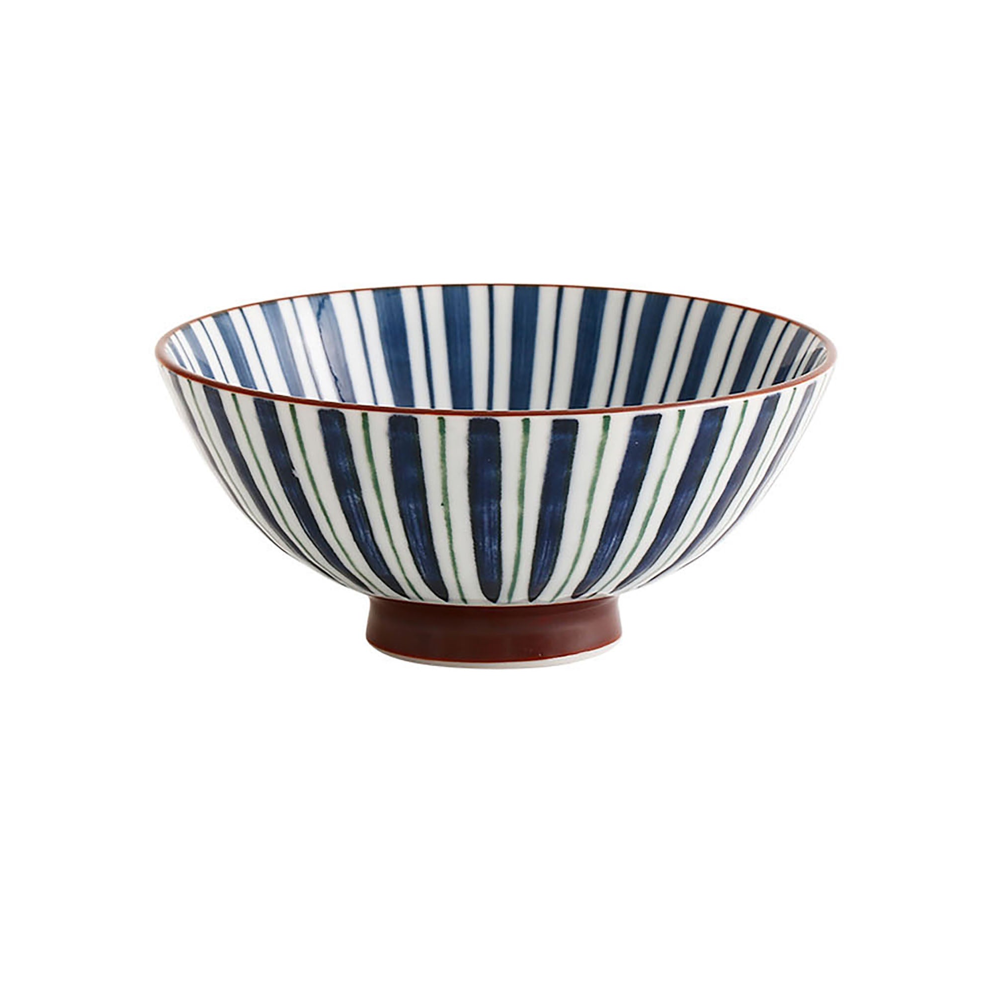 Minoyaki bowl with handcrafted design
