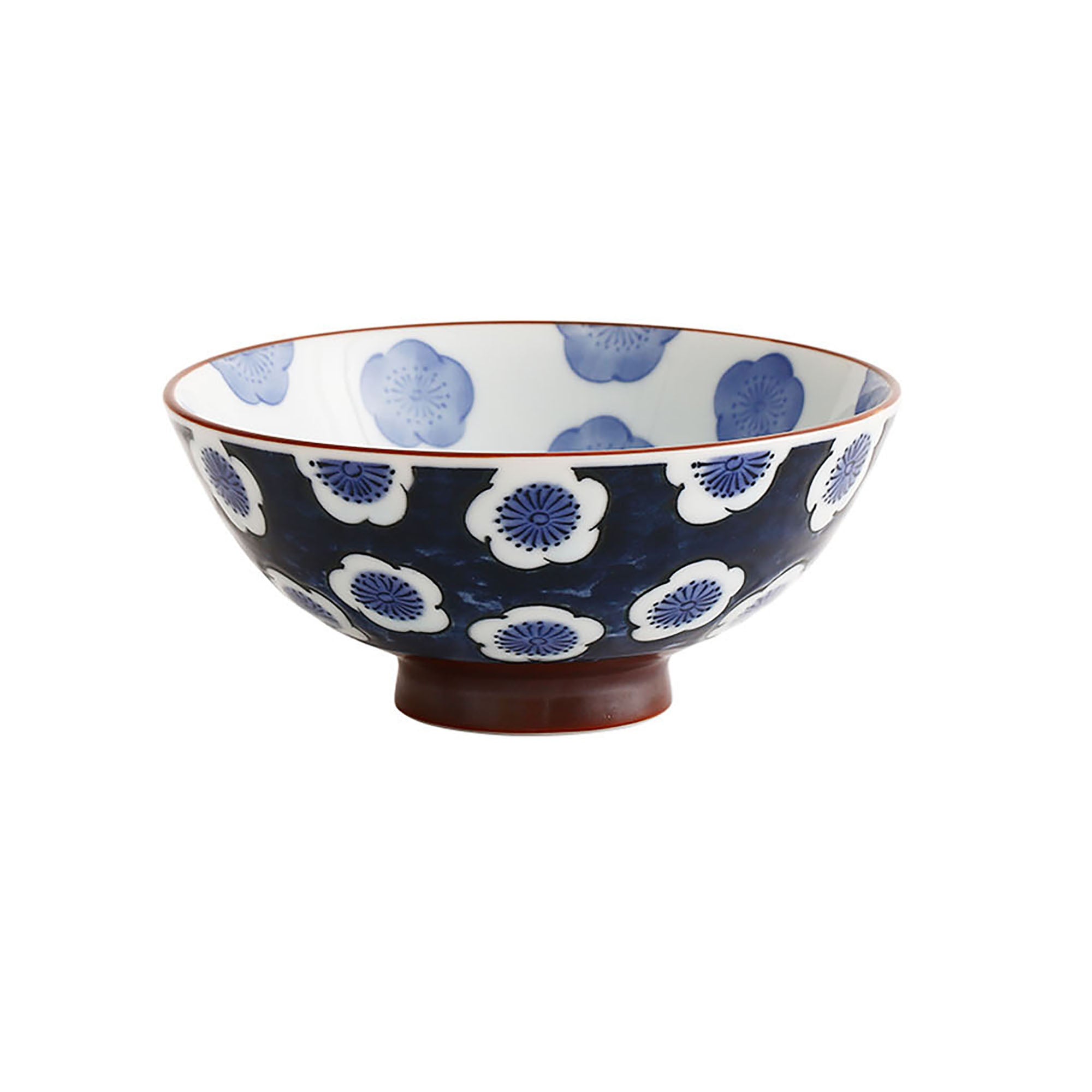 Minoyaki bowl with handcrafted design