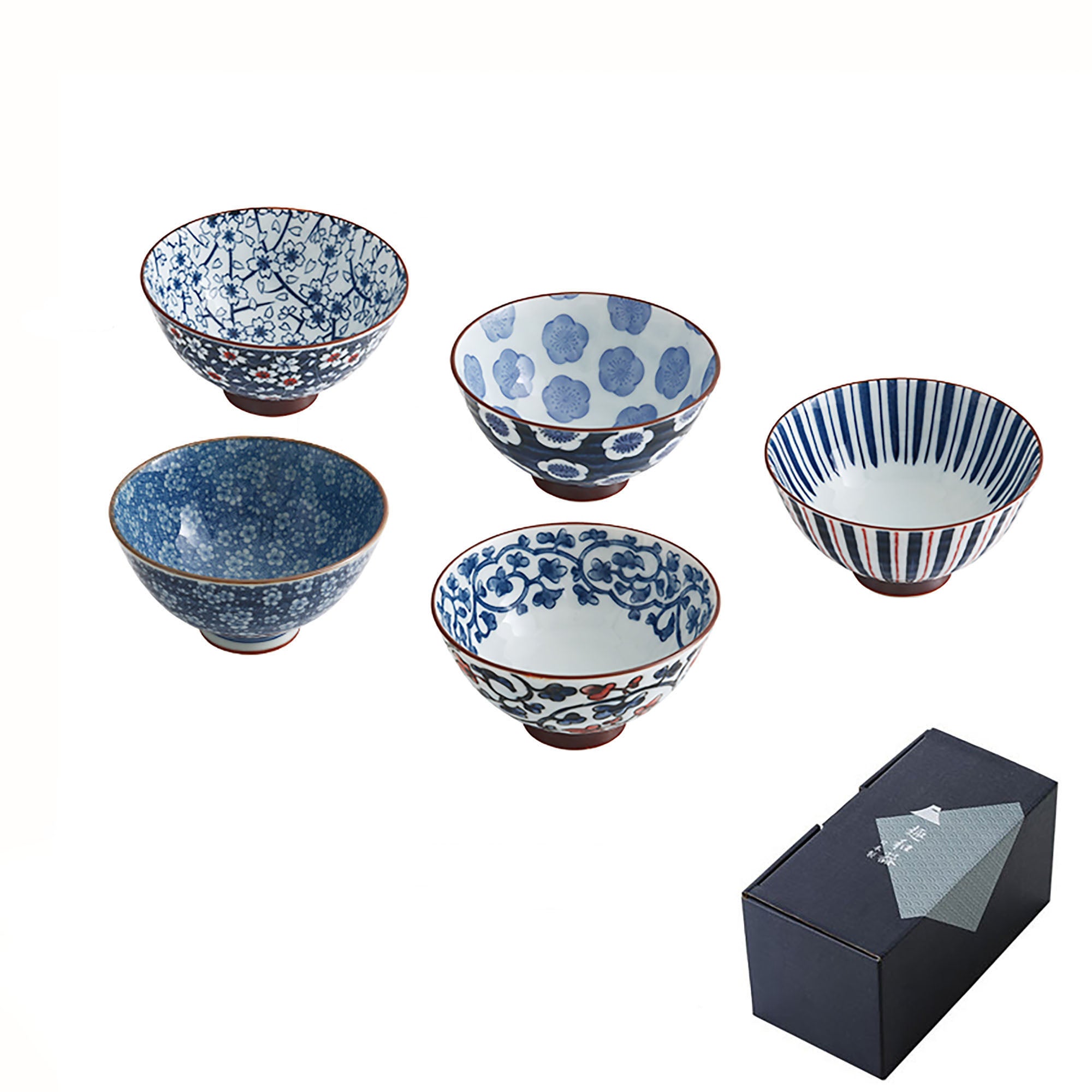 Minoyaki bowl with handcrafted design