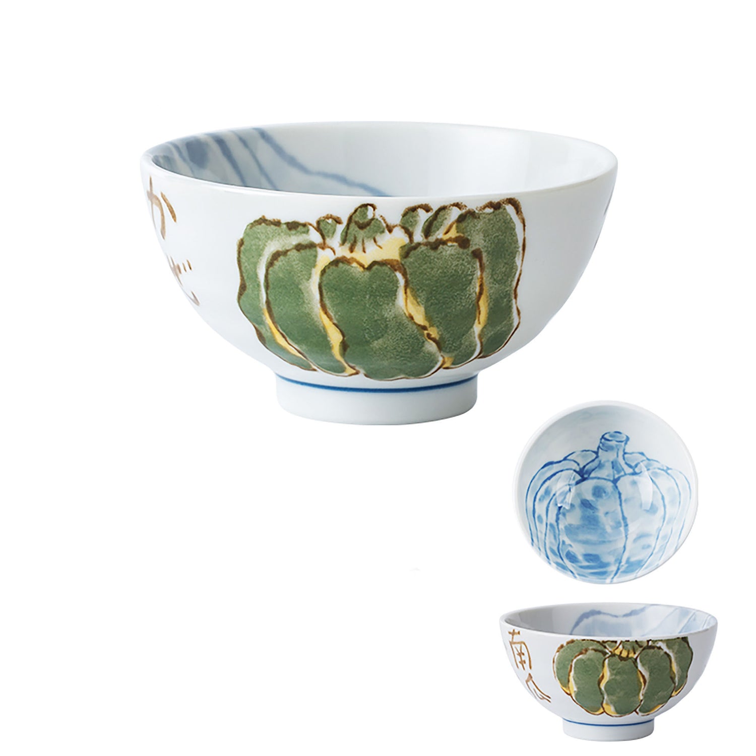 Bol à riz avec mignon motif légume