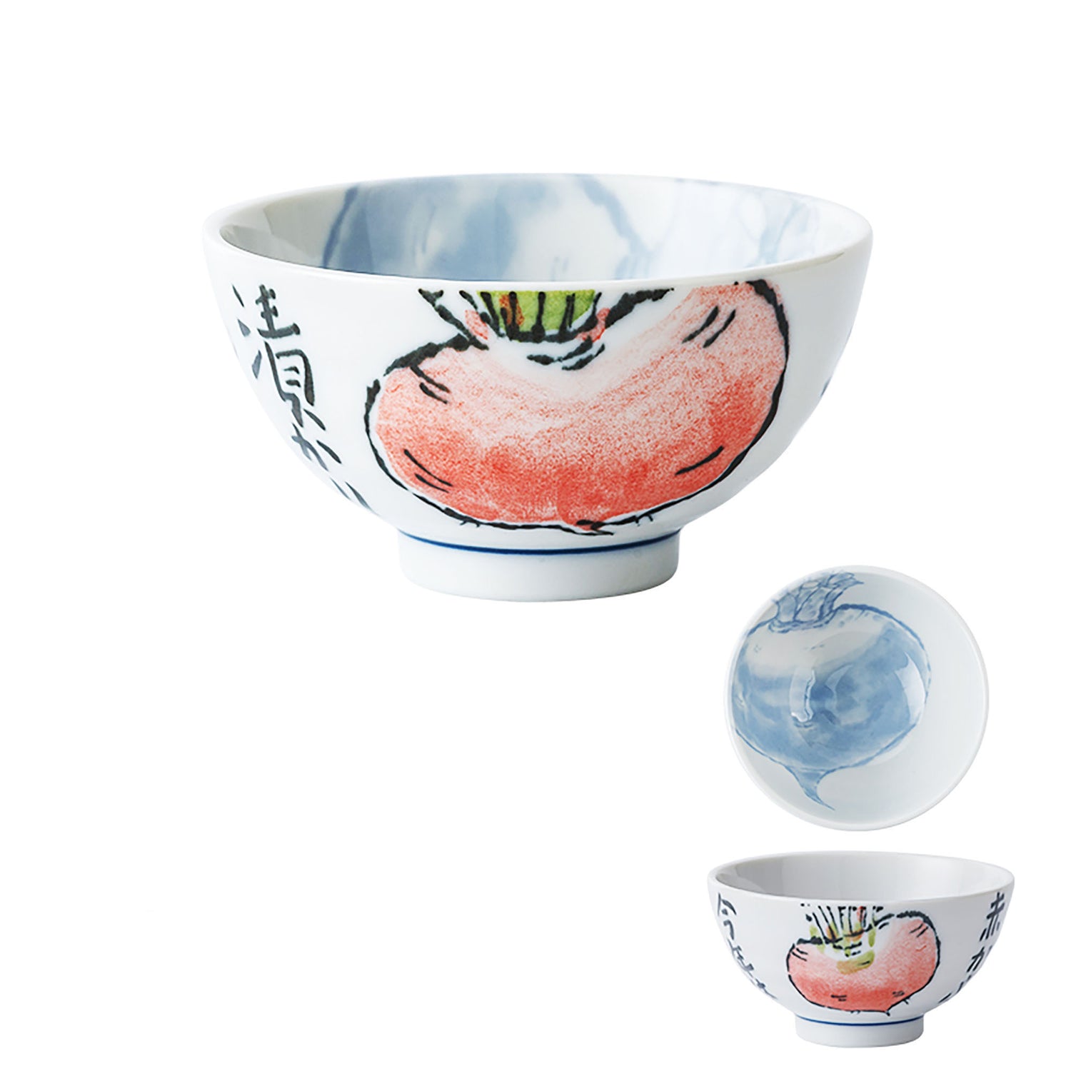 Bol à riz avec mignon motif légume