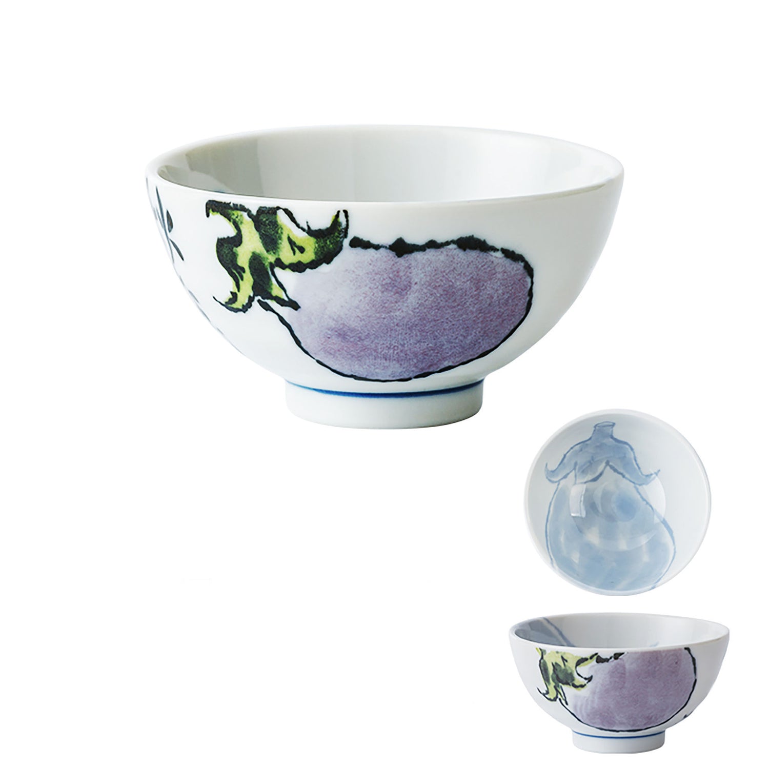 Bol à riz avec mignon motif légume