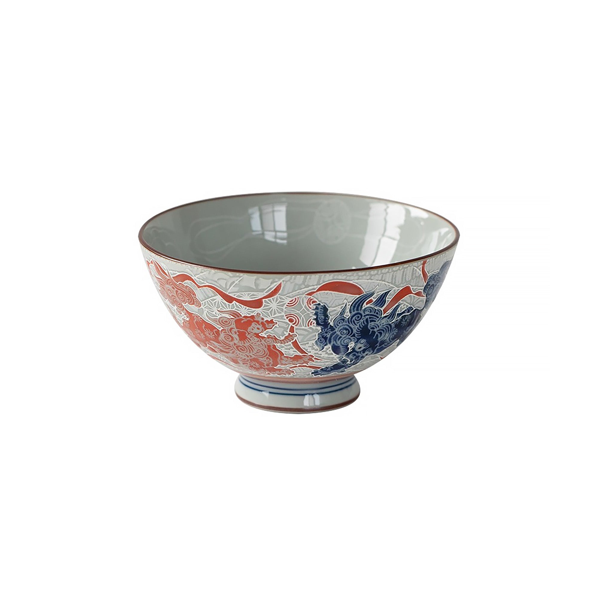 Bol Mino-yaki avec motif bonheur en relief
