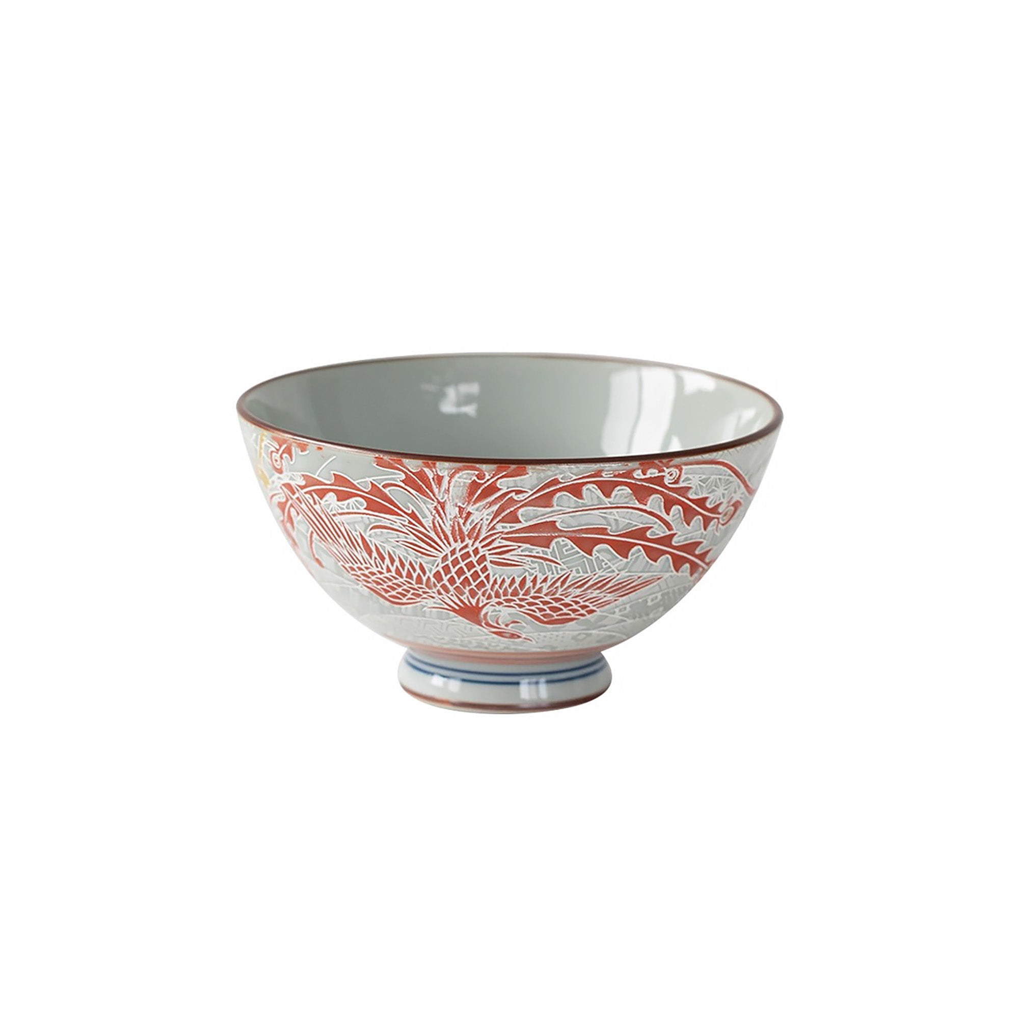 Bol Mino-yaki avec motif bonheur en relief
