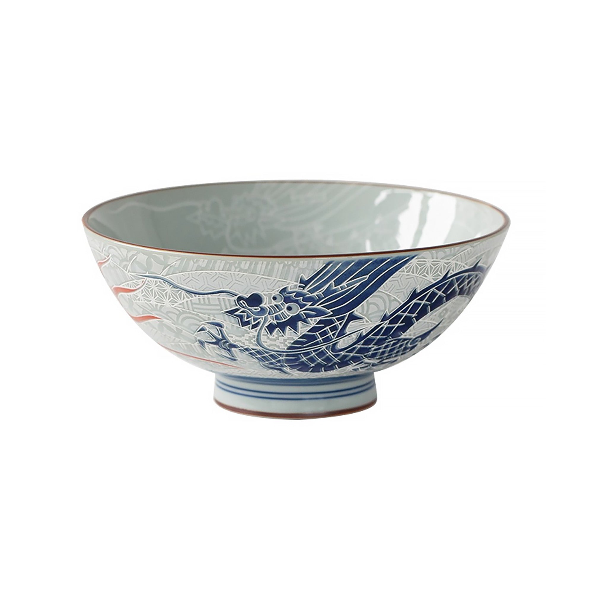 Bol Mino-yaki avec motif bonheur en relief