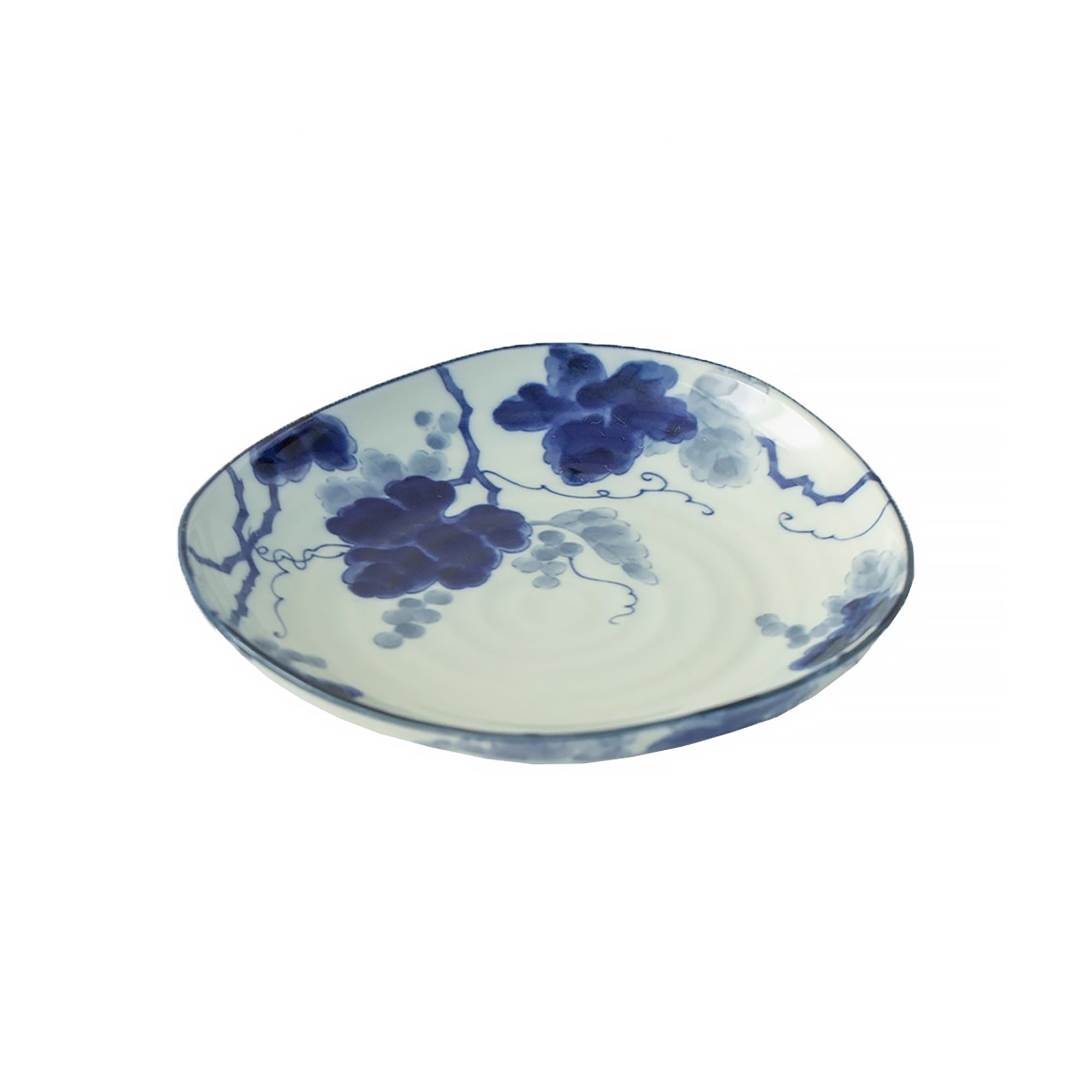 Vaisselle Minoyaki à motif bleu indigo “Kasuri”