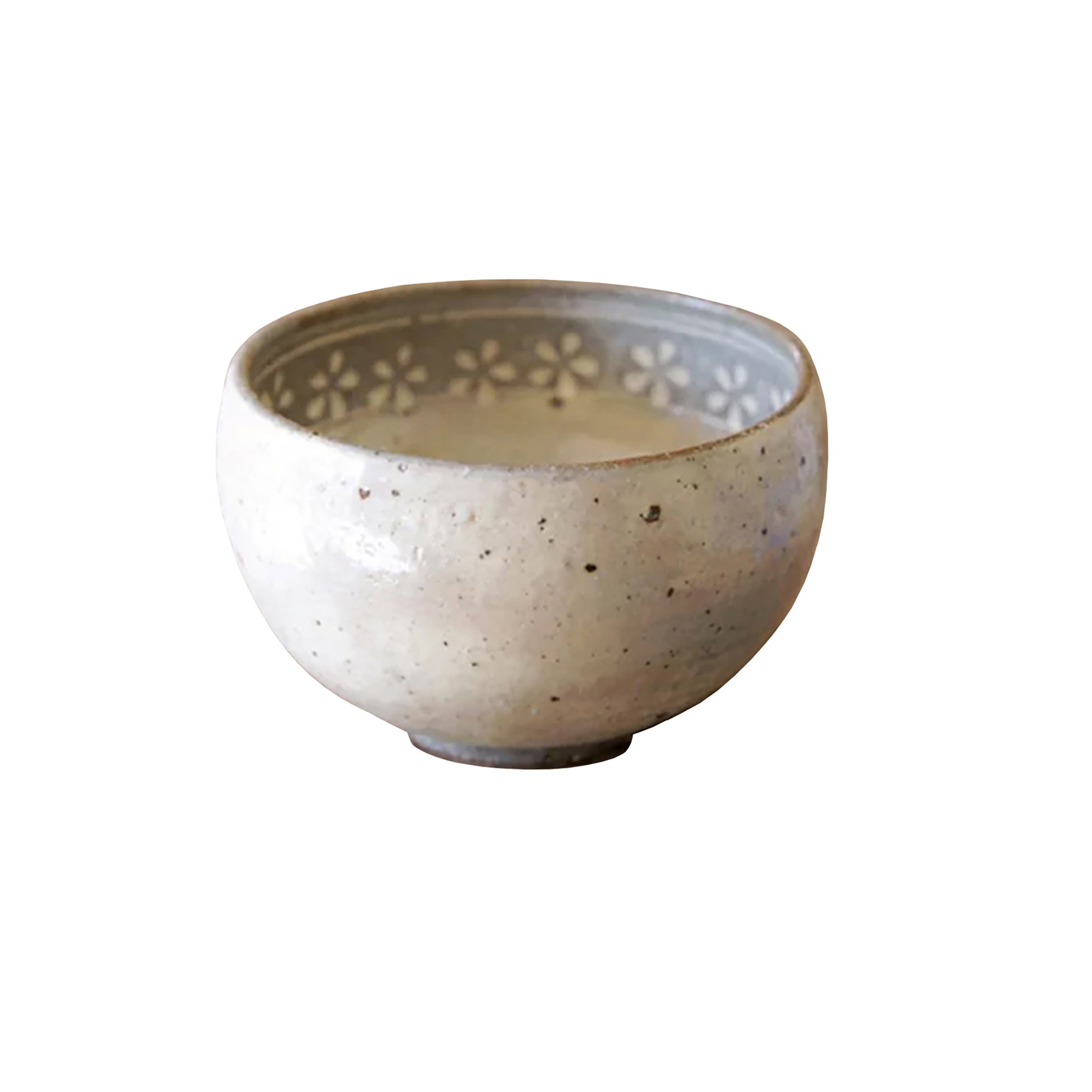 Bol Ginpo Mishima avec motif floral