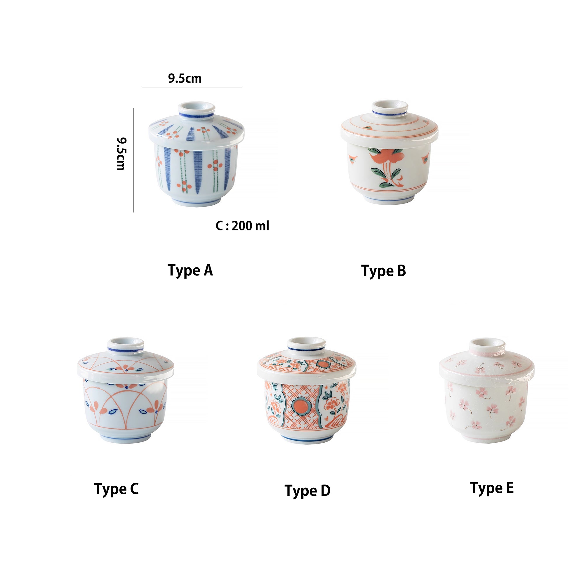 Bol à chawanmushi en céramique de Minoyaki