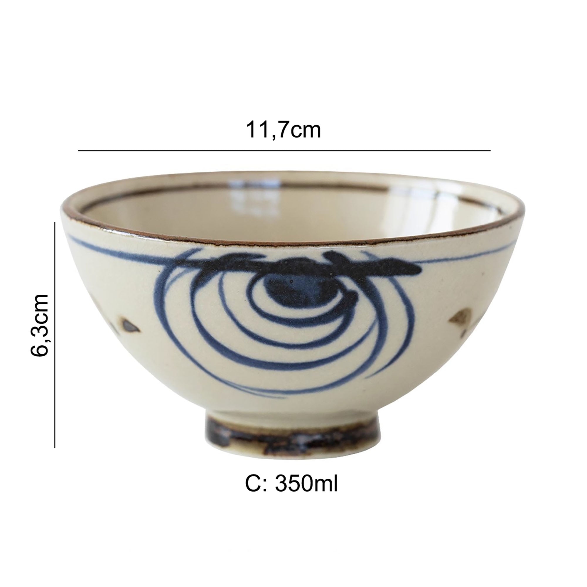 Bol en céramique traditionnelle Minoyaki