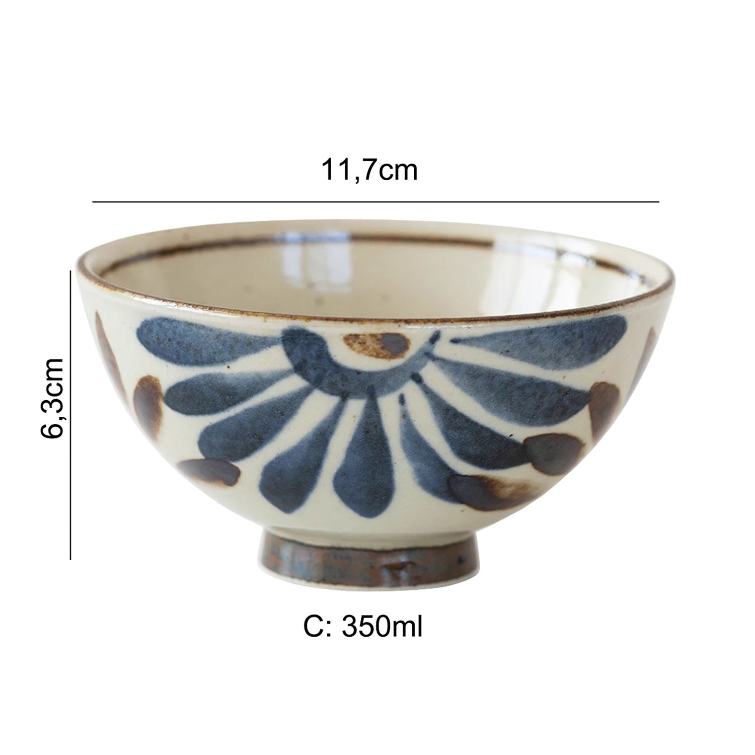 Bol en céramique traditionnelle Minoyaki