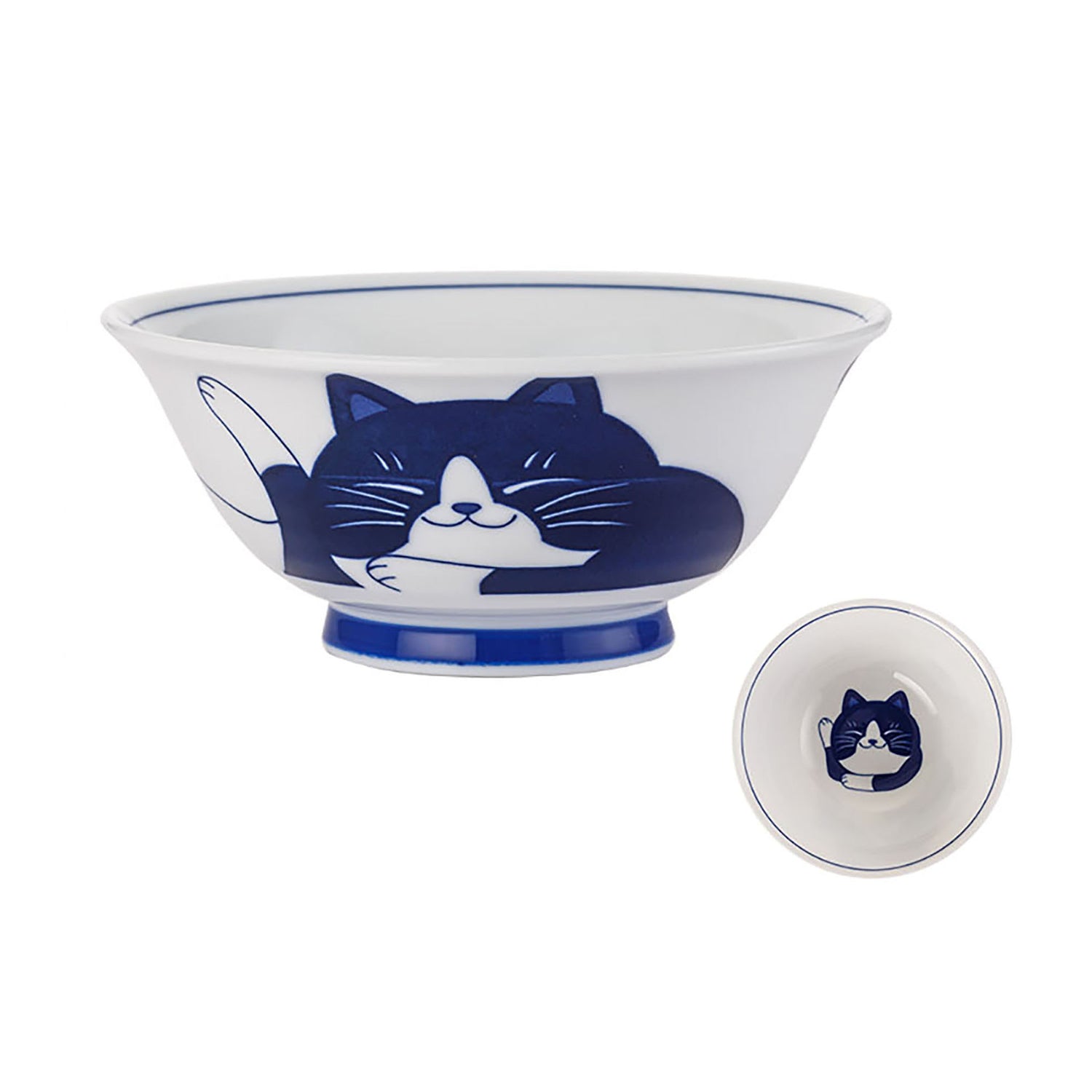 Bols ramen avec chat design