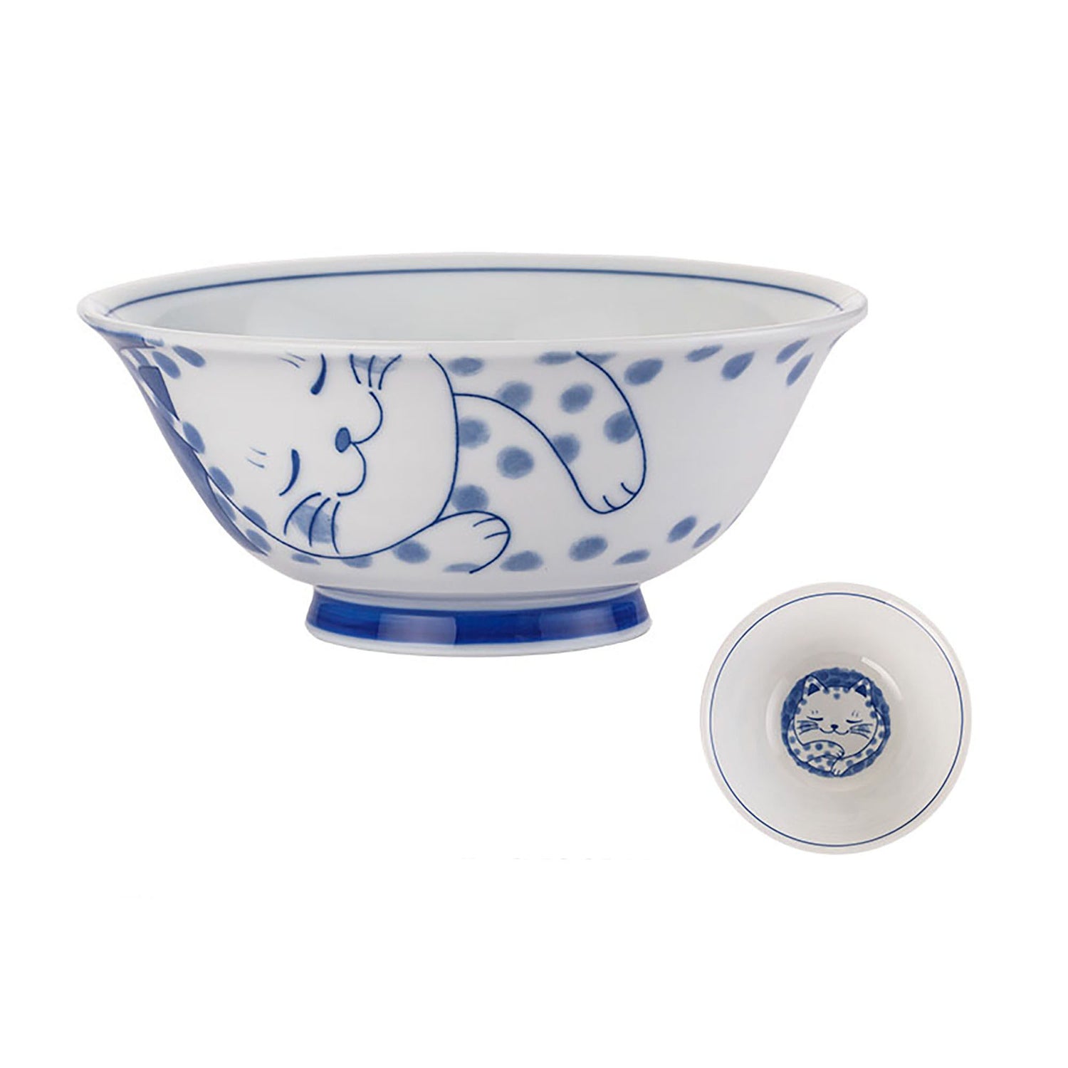 Bols ramen avec chat design