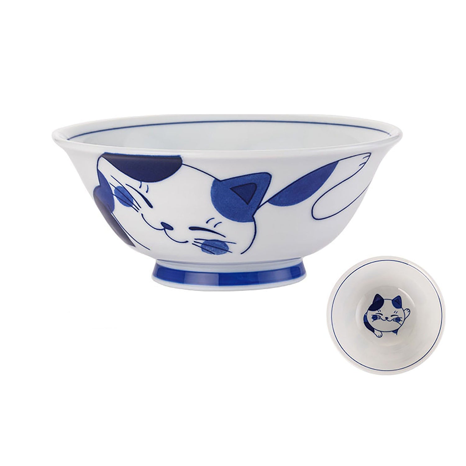 Bols ramen avec chat design