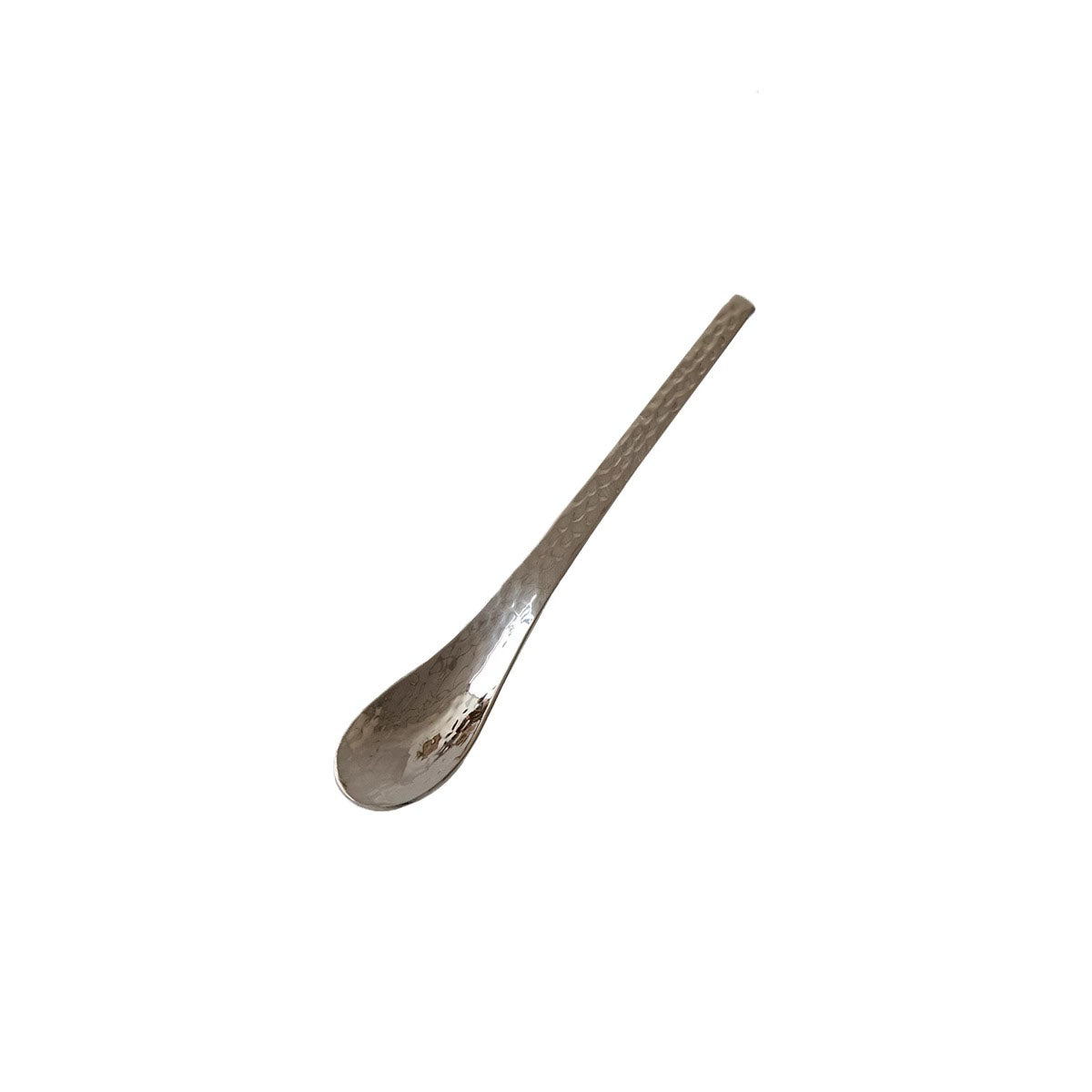 Couverts à dessert en acier inoxydable martelé