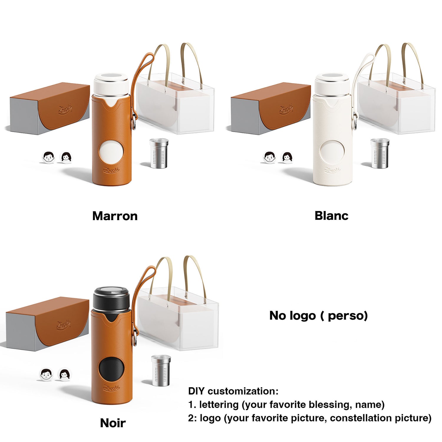 GOURDE THERMO en 480ML avec double infuseur