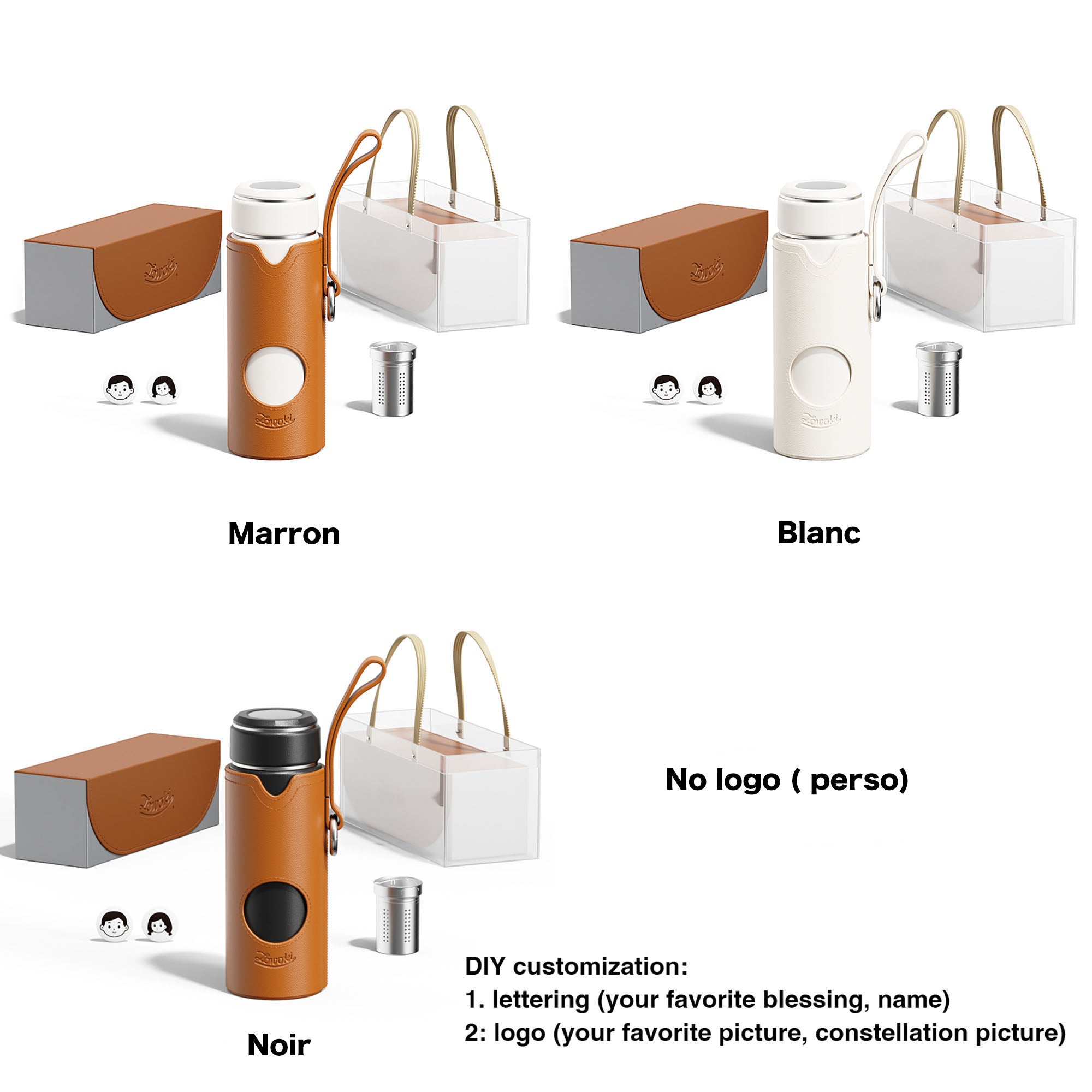 GOURDE THERMO en 480ML avec double infuseur
