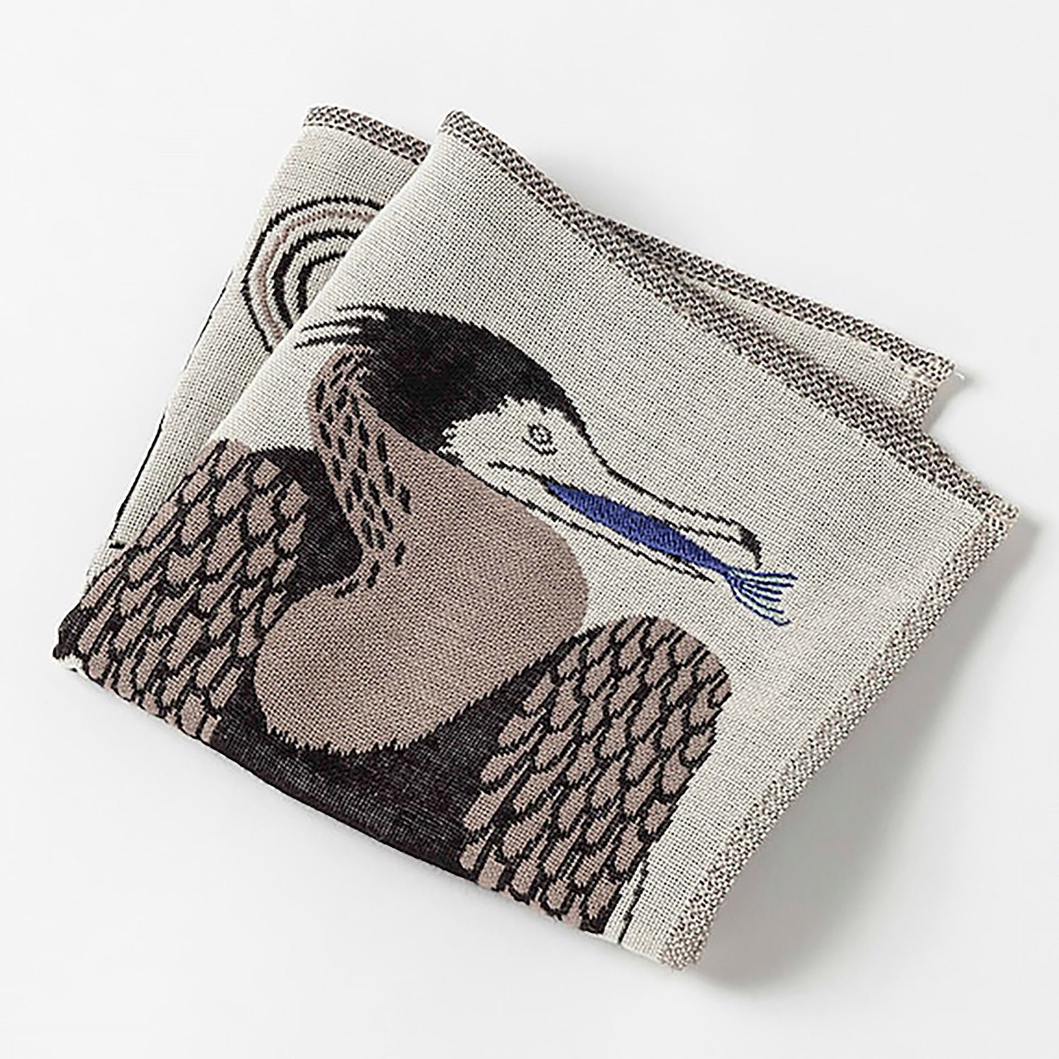 Serviette japonaise brodée en coton Morita MiW