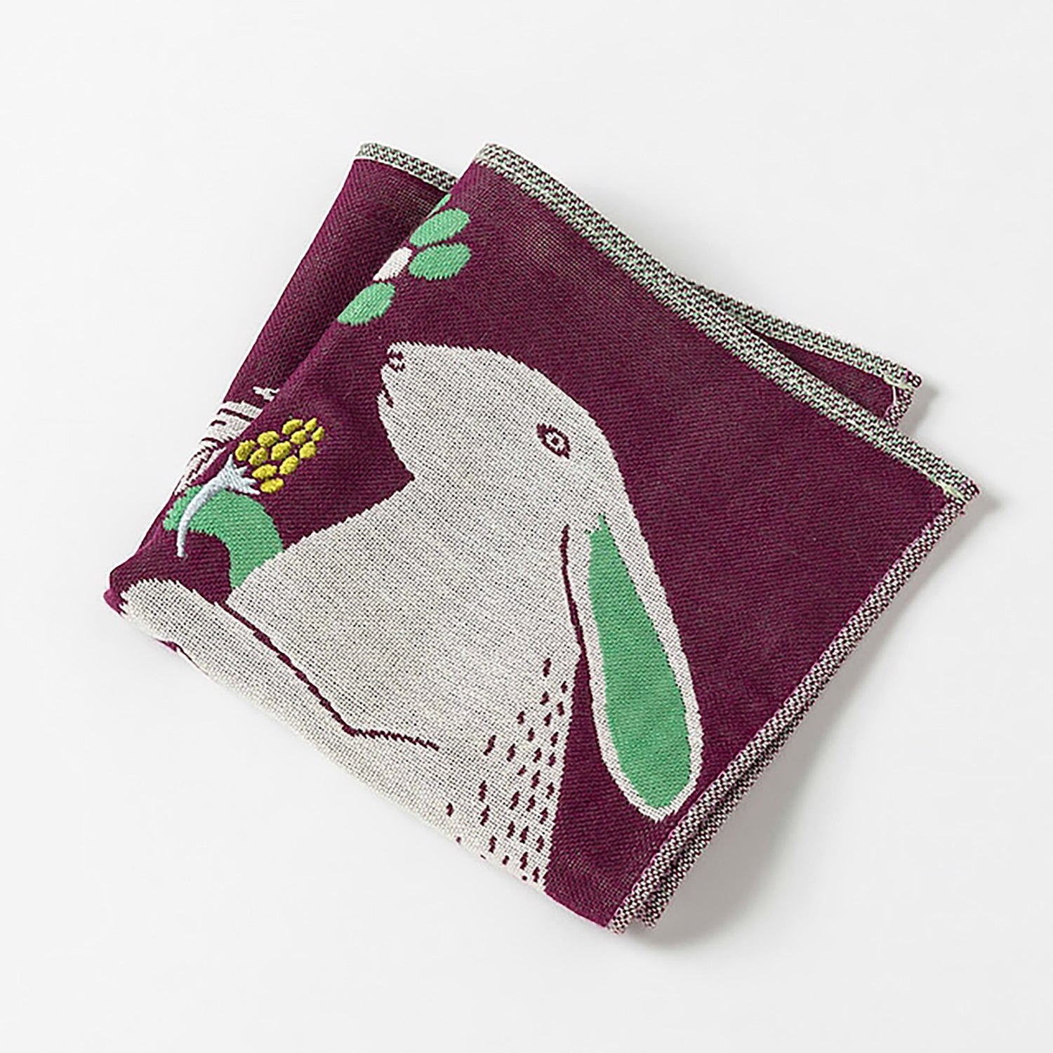 Serviette japonaise brodée en coton Morita MiW