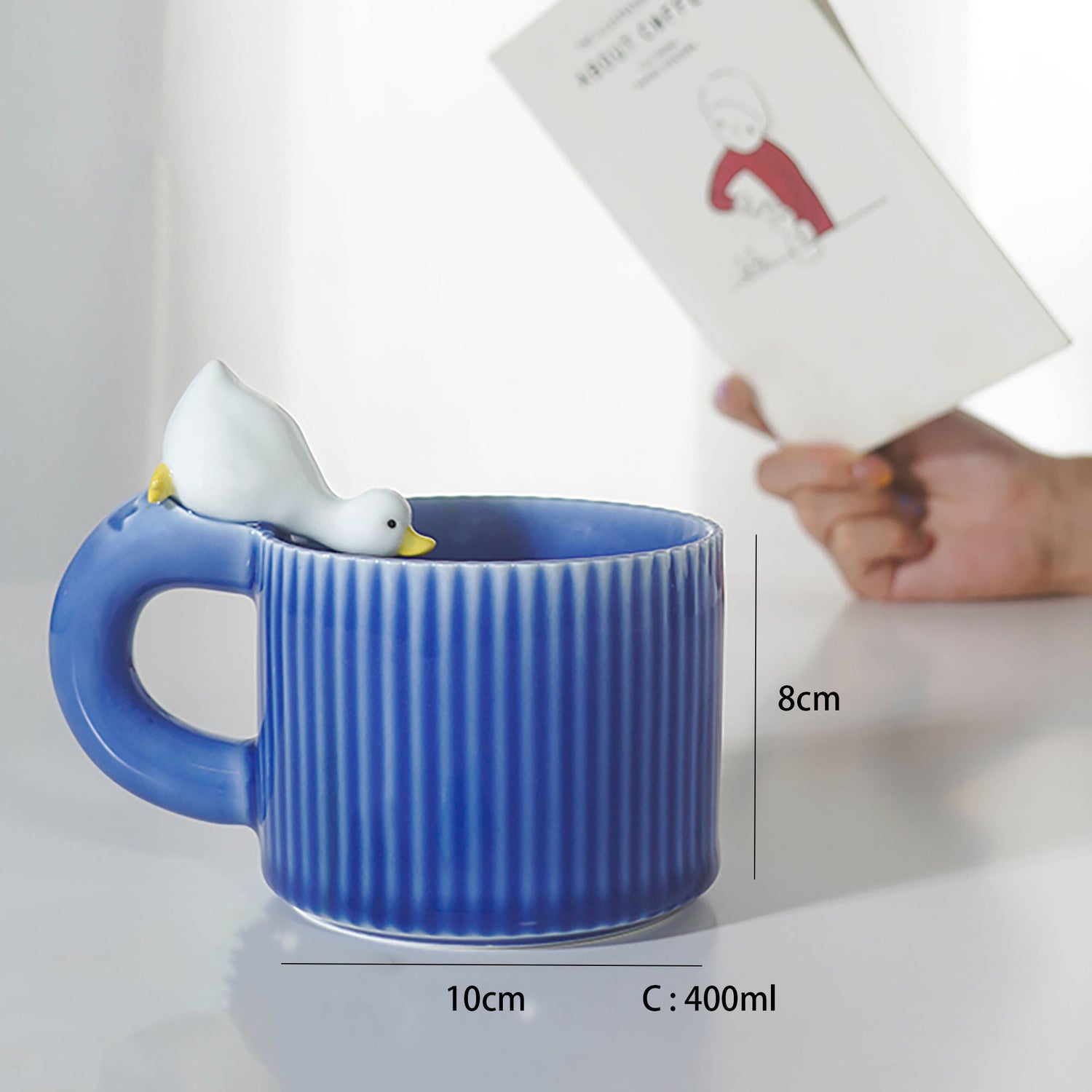 MUG-CANARD-PORCELAINE