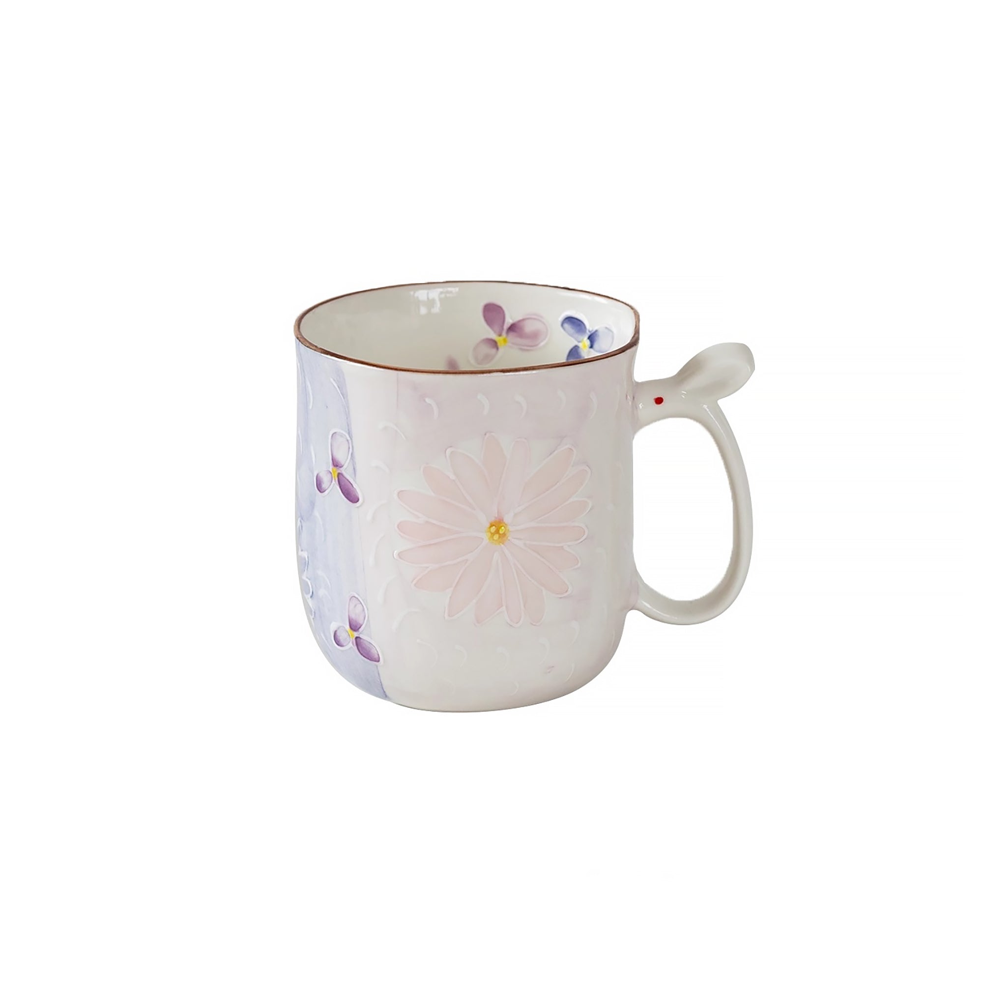 Mug en céramique Seto-yaki à poignée lapin