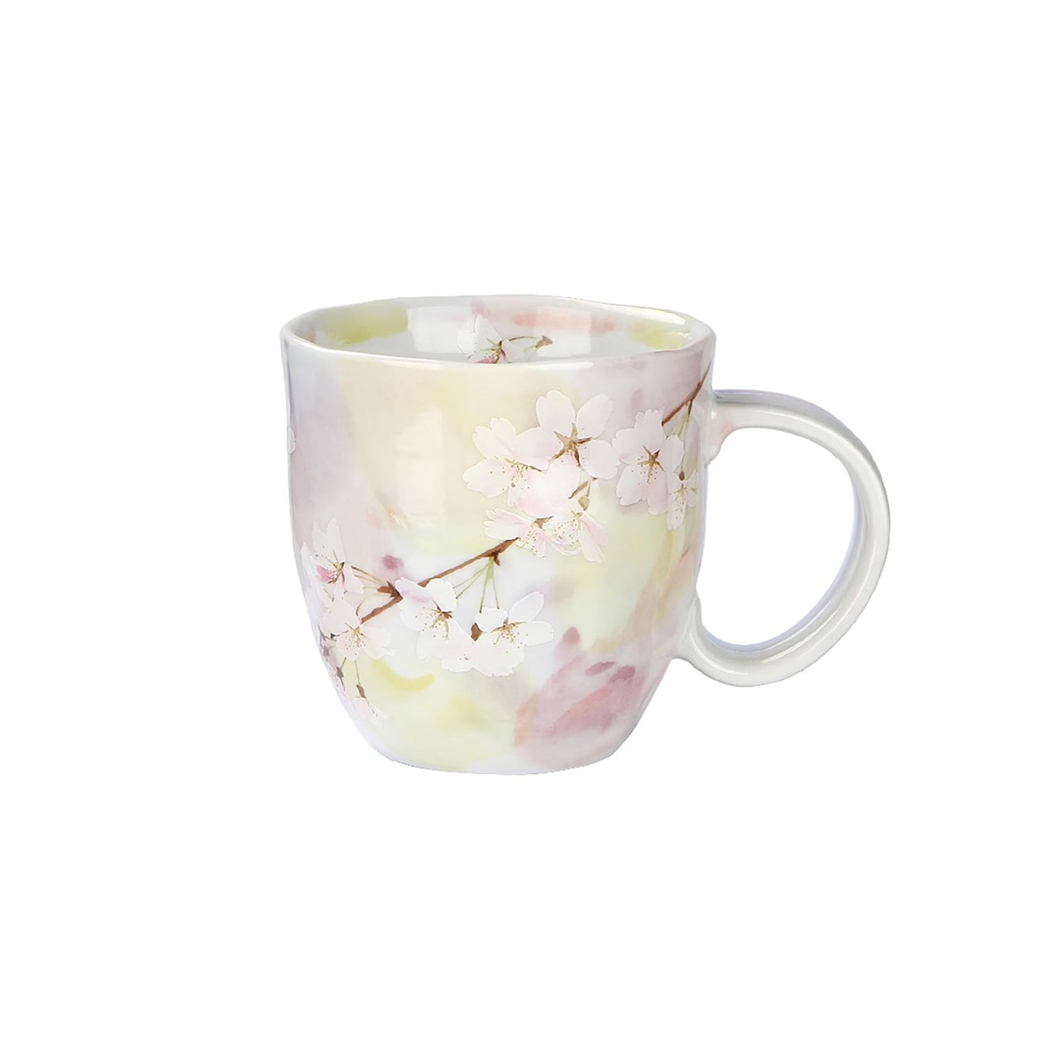 Mug en céramique fait main motif fleur de cerisier