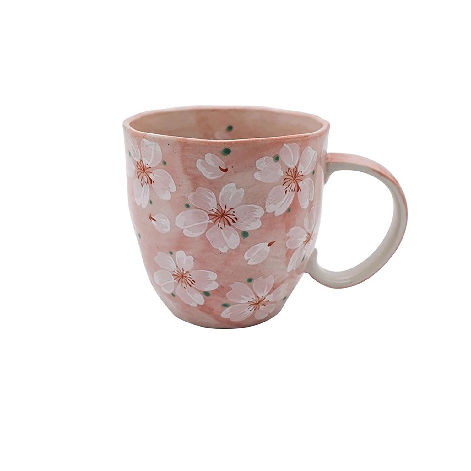 Mug en céramique fait main motif fleur de cerisier