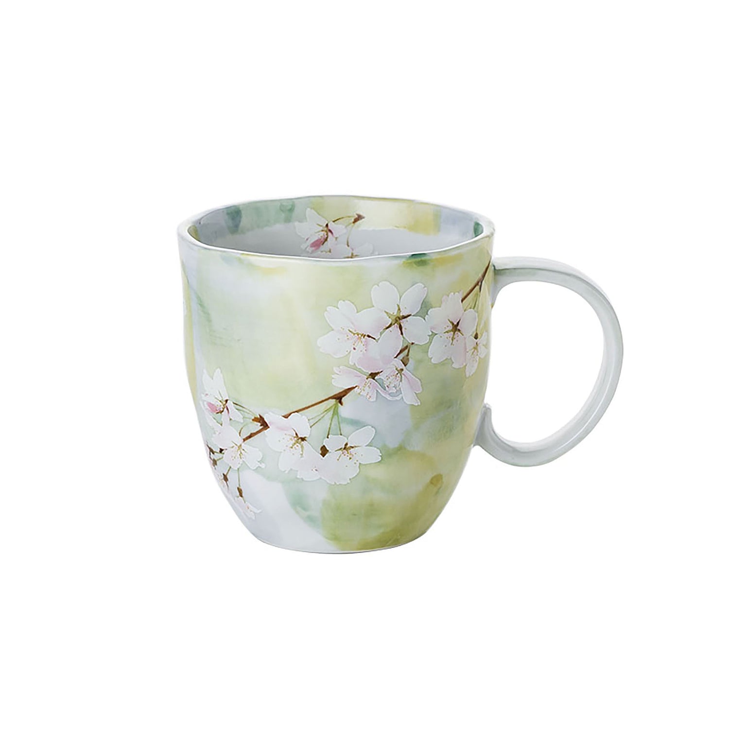 Mug en céramique fait main motif fleur de cerisier