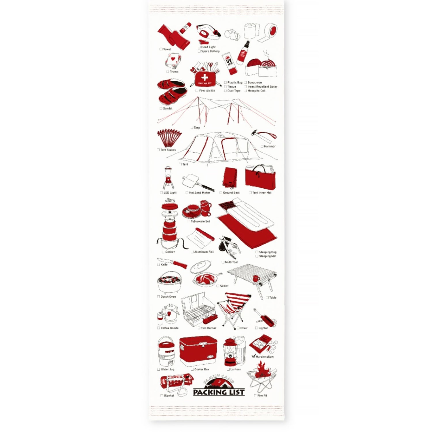 Serviette japonaise longue en coton Kontex