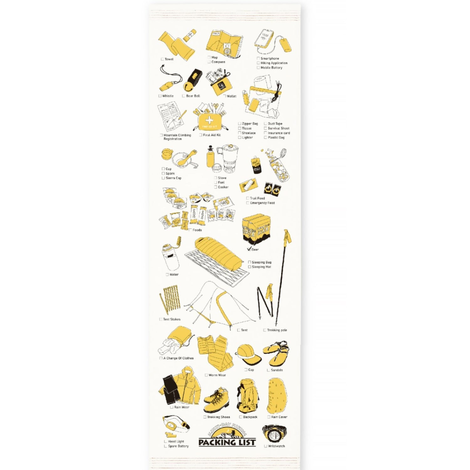 Serviette japonaise longue en coton Kontex