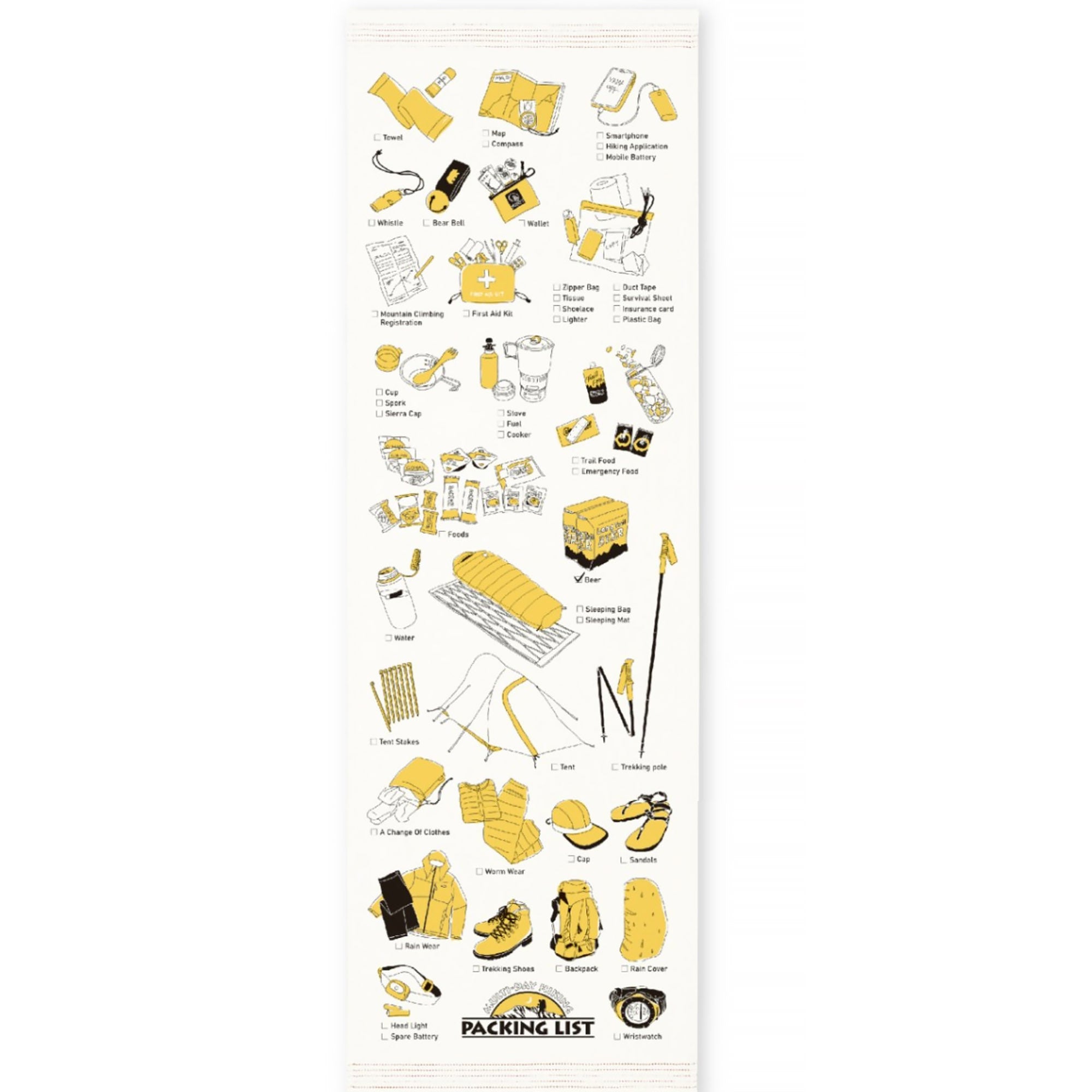 Serviette japonaise longue en coton Kontex