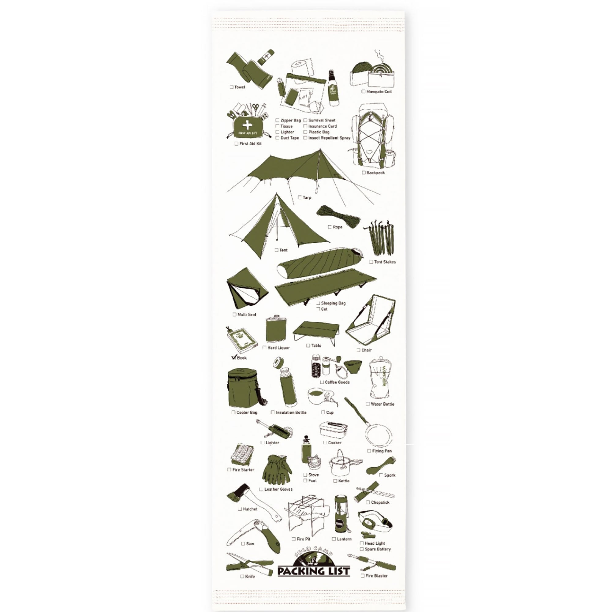 Serviette japonaise longue en coton Kontex