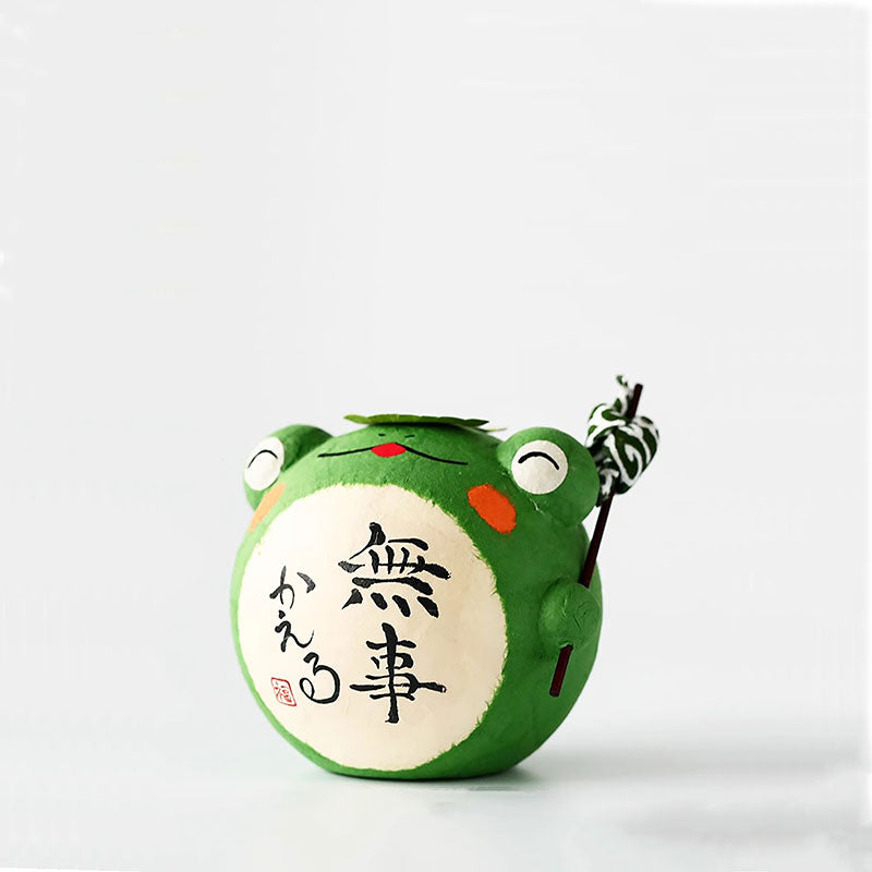 Figurine grenouille en papier washi