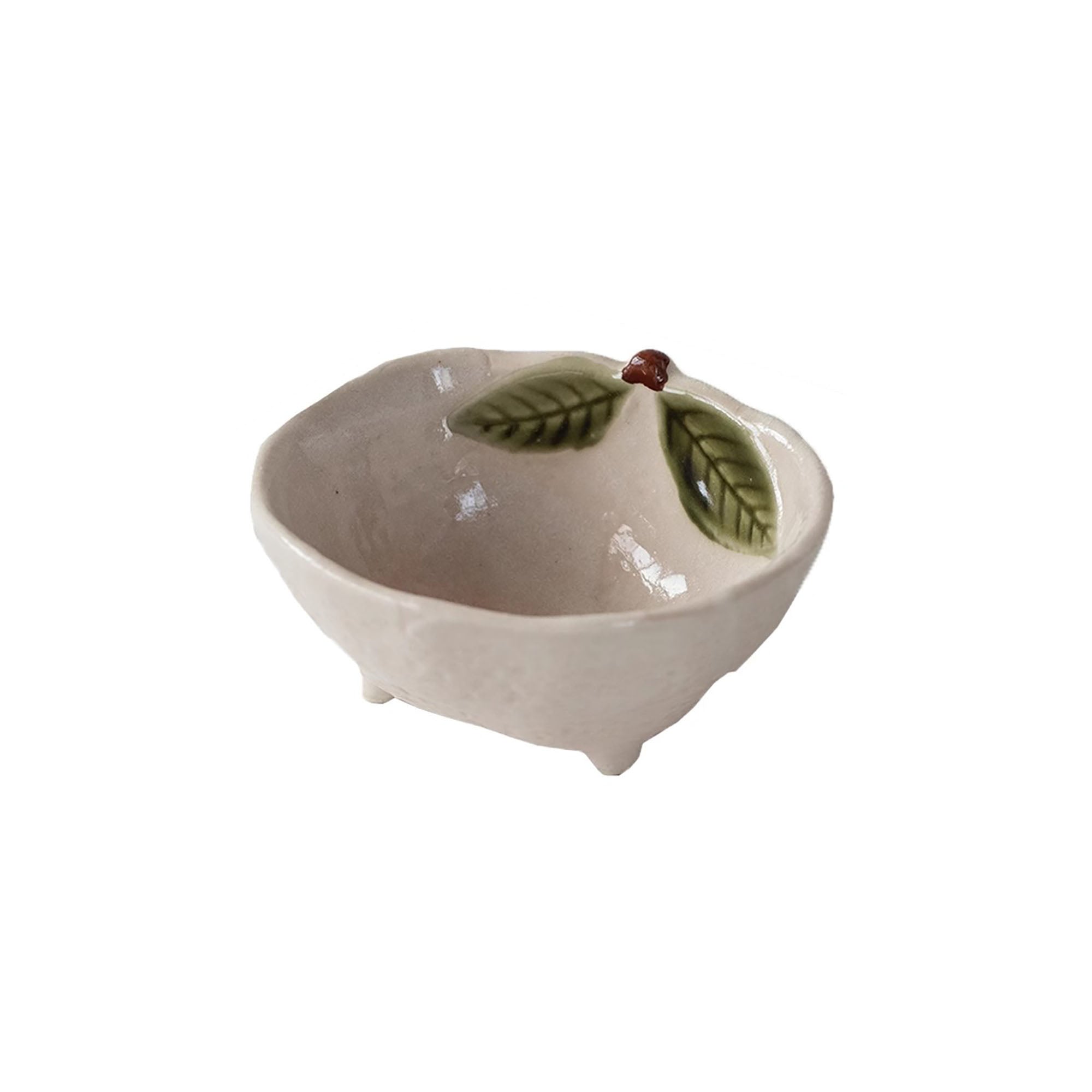 Petit bol en céramique Seto-yaki avec design en forme de Yuzu