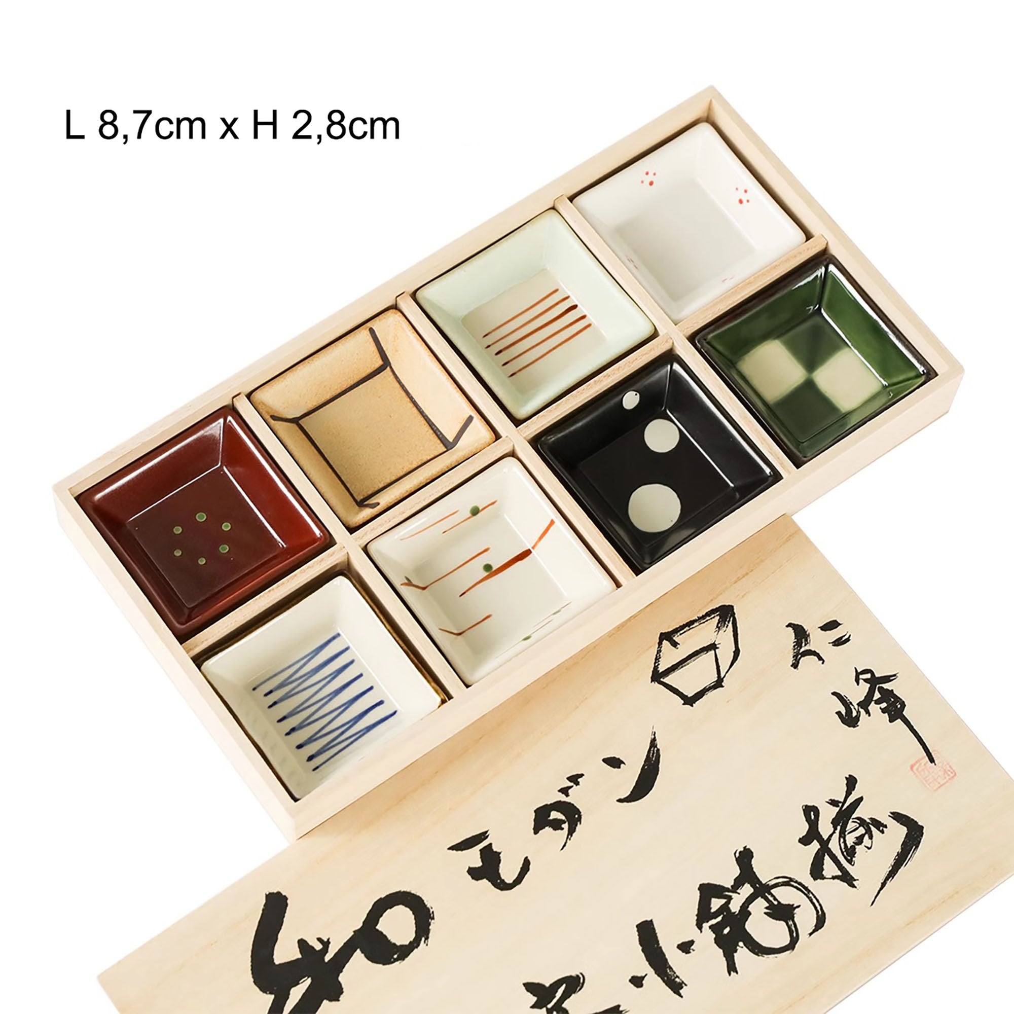 Mino-yaki ceramic sauce plates